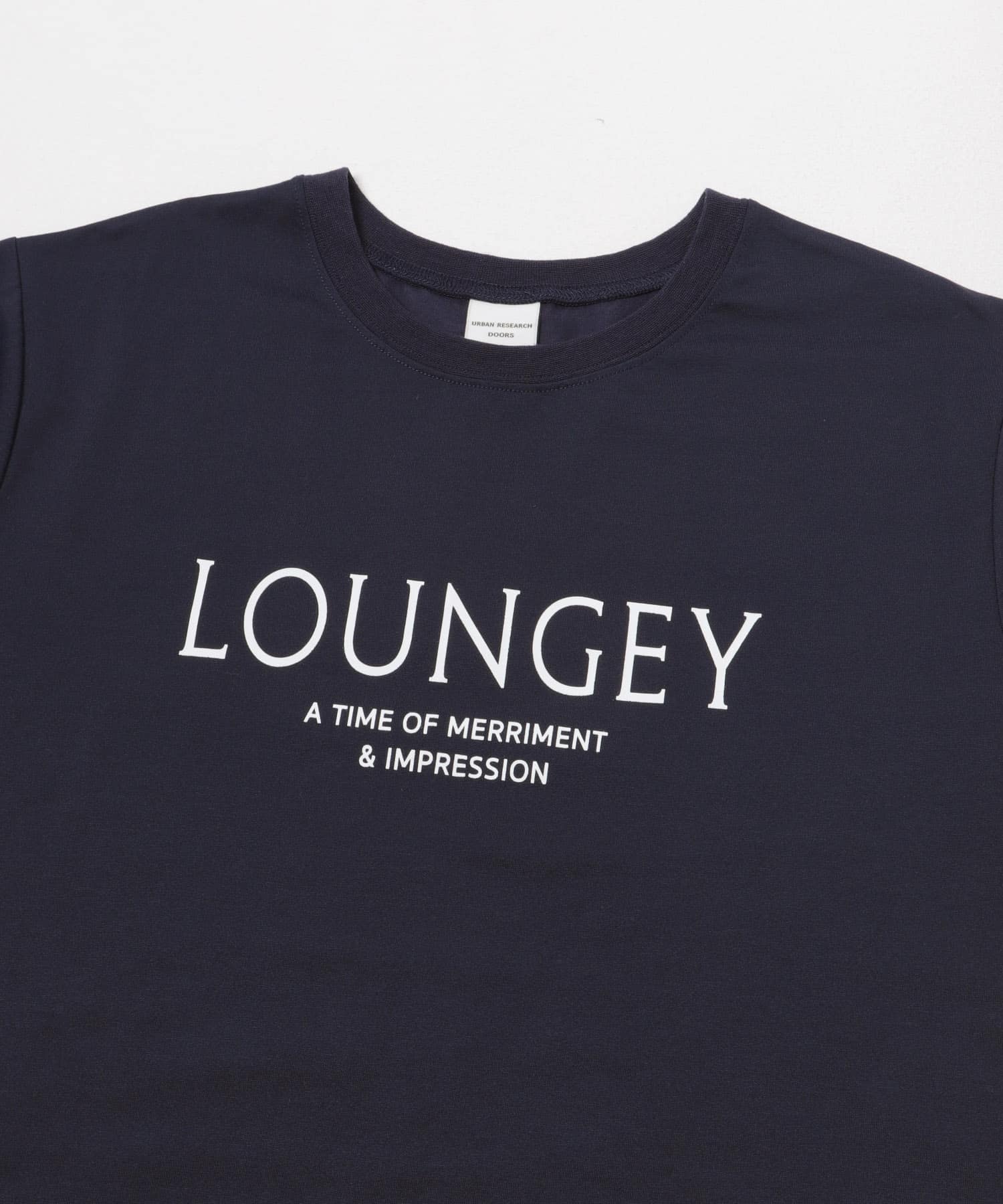 ロゴプリントTシャツ NAVY Free