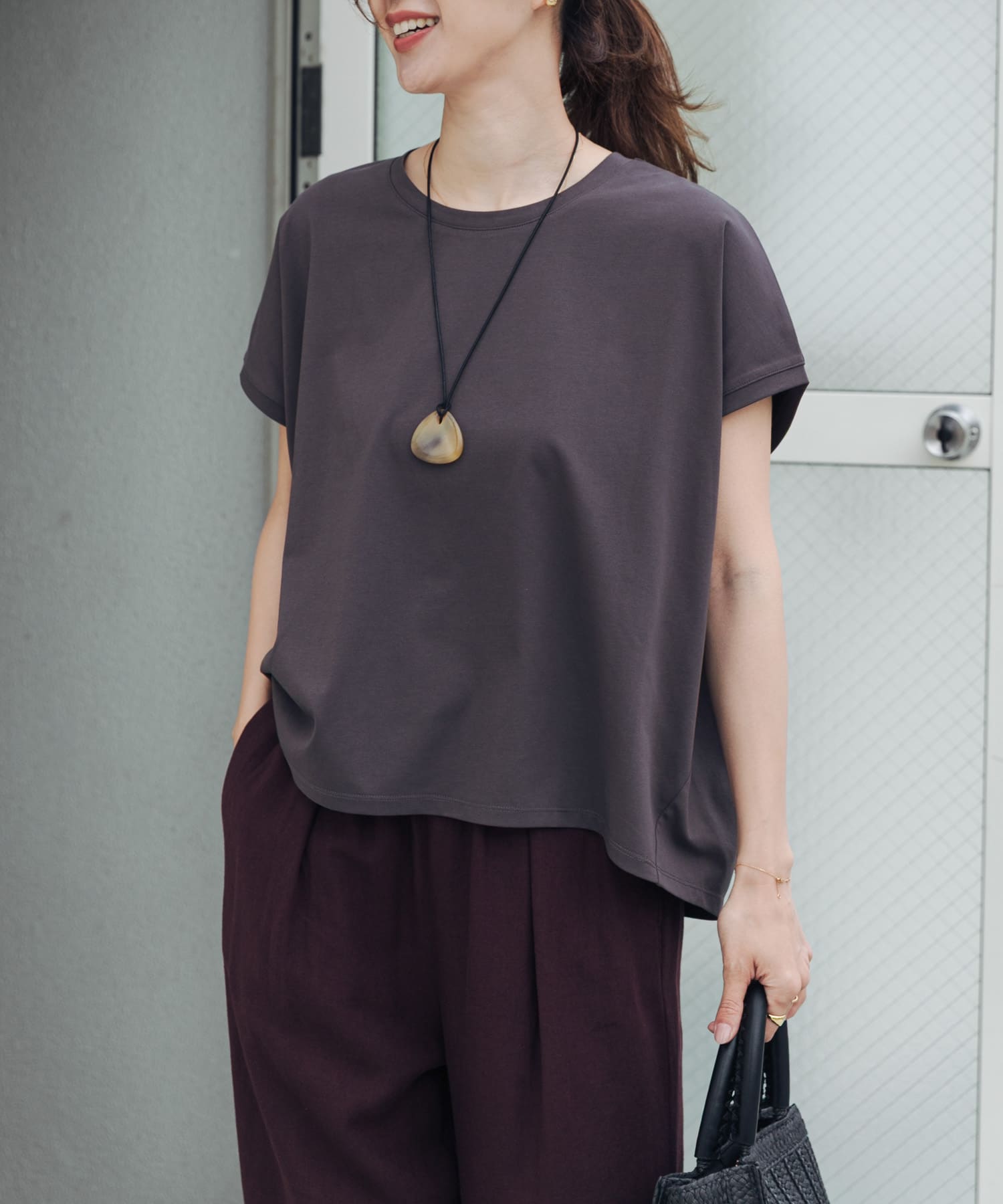 『UR TECH』汗染み防止ドルマンTシャツ