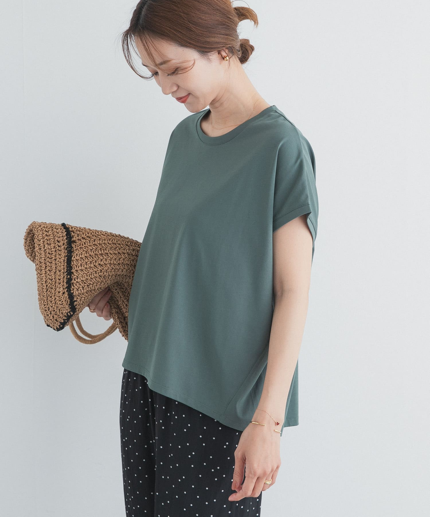 『UR TECH』汗染み防止ドルマンTシャツ