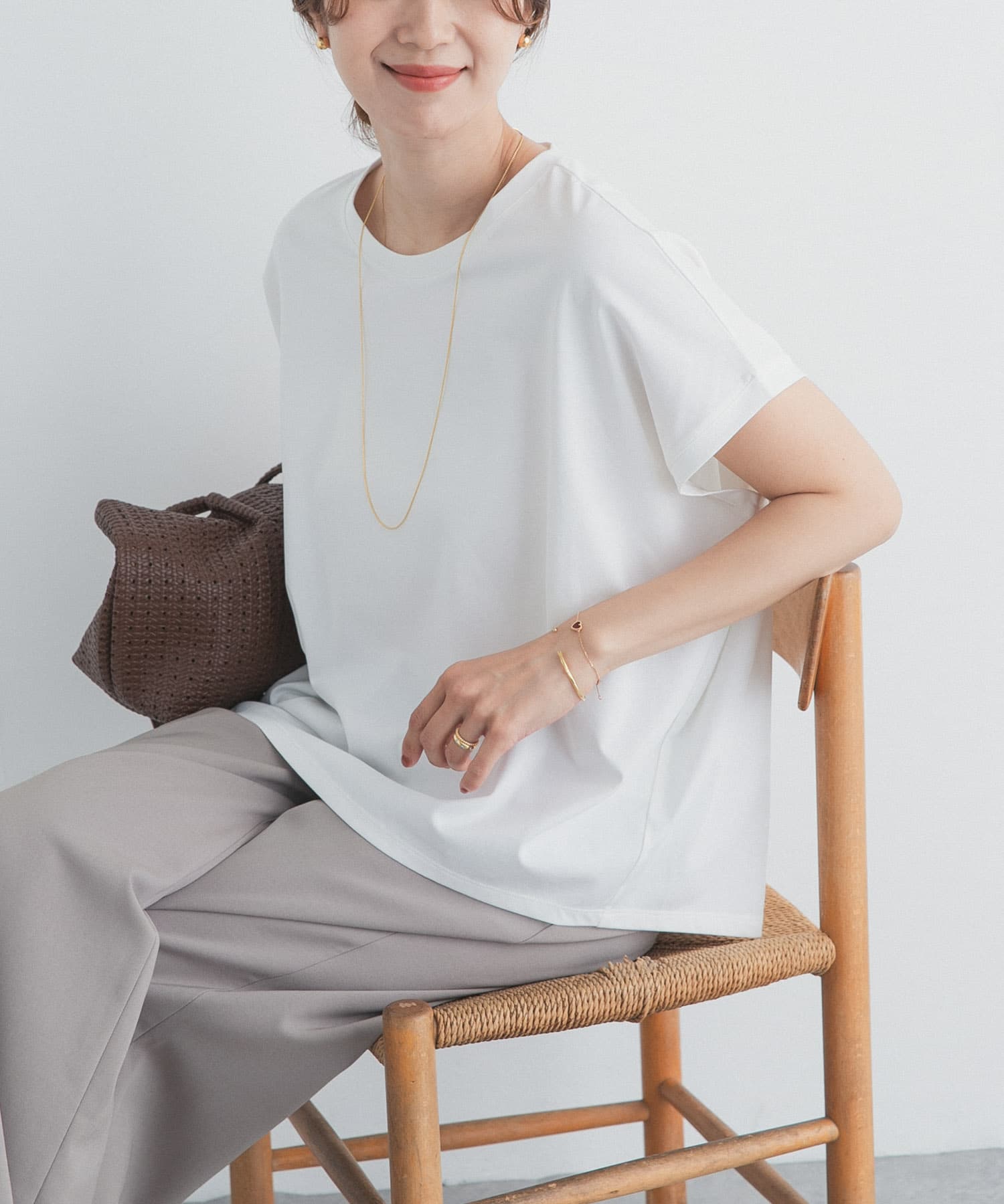 『UR TECH』汗染み防止ドルマンTシャツ