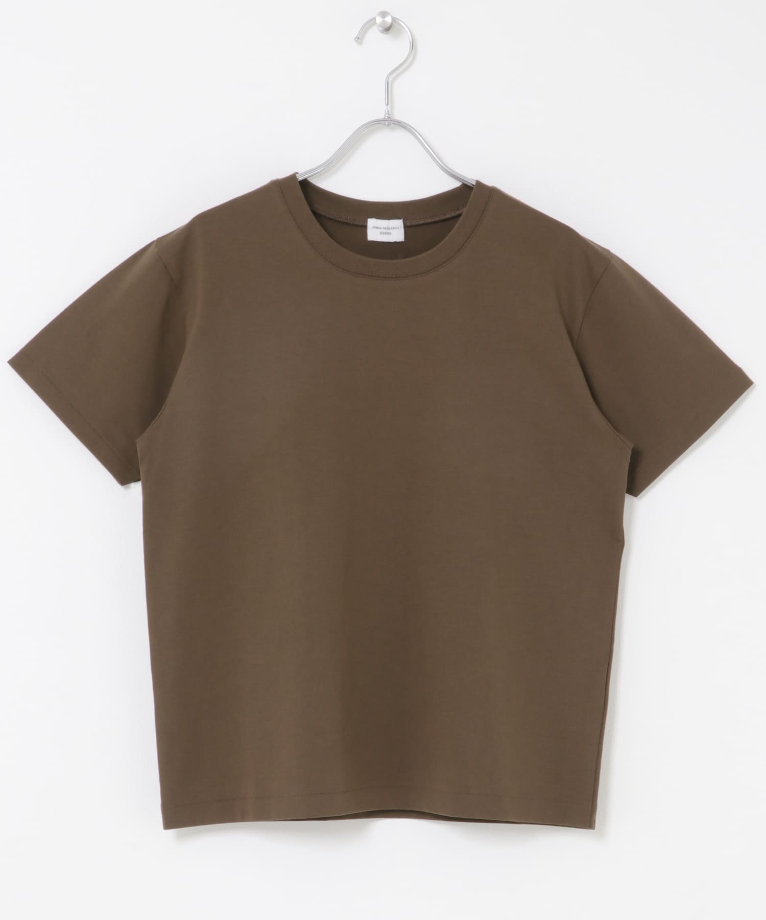 『UR TECH』汗染み防止ベーシックTシャツ BROWN Free