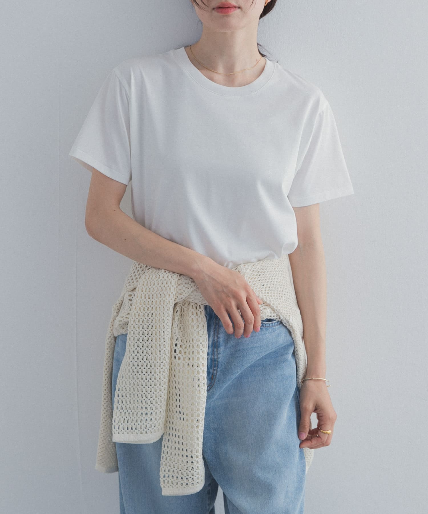 『UR TECH』汗染み防止ベーシックTシャツ