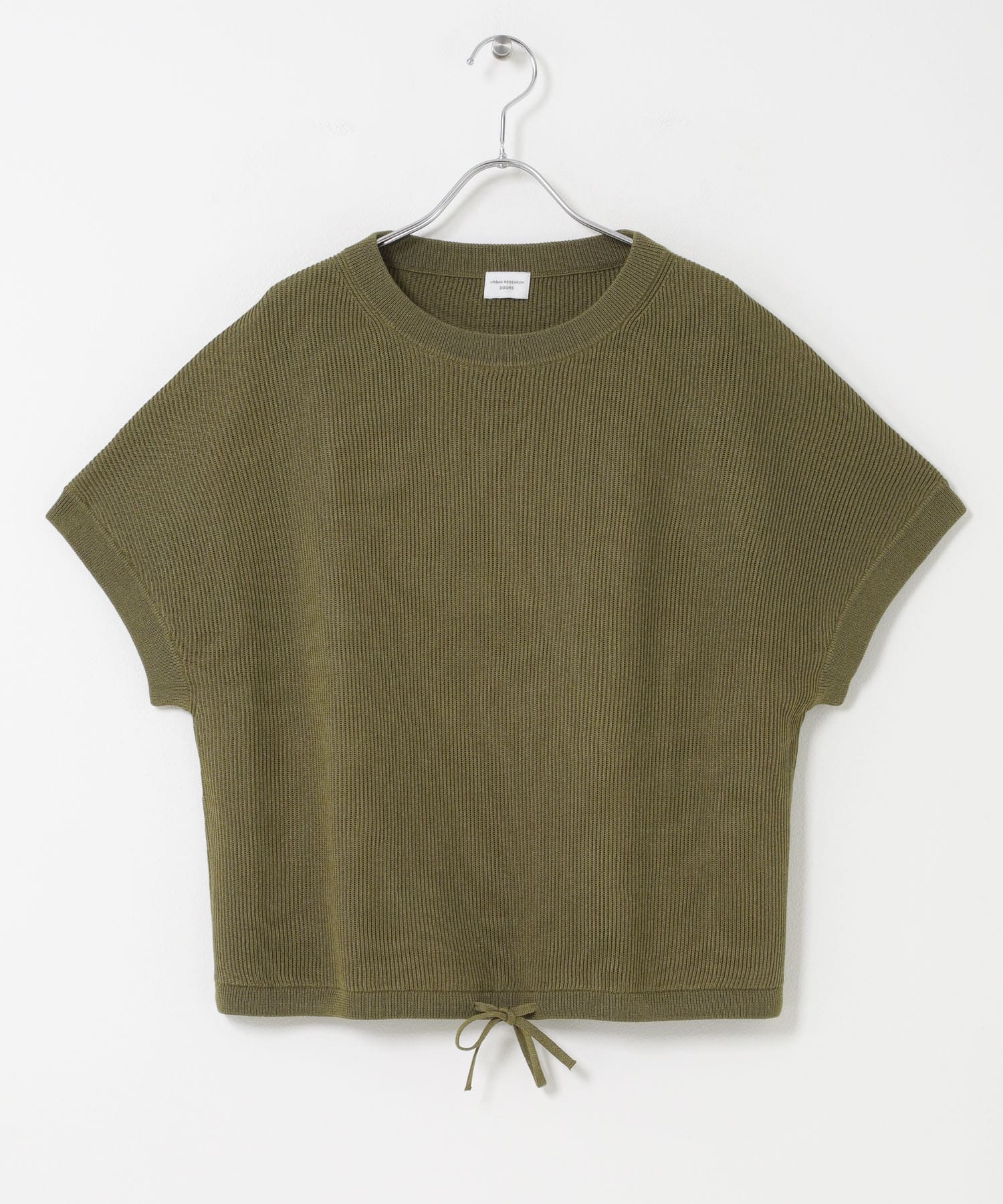ドライタッチドロストニットプルオーバー KHAKI Free