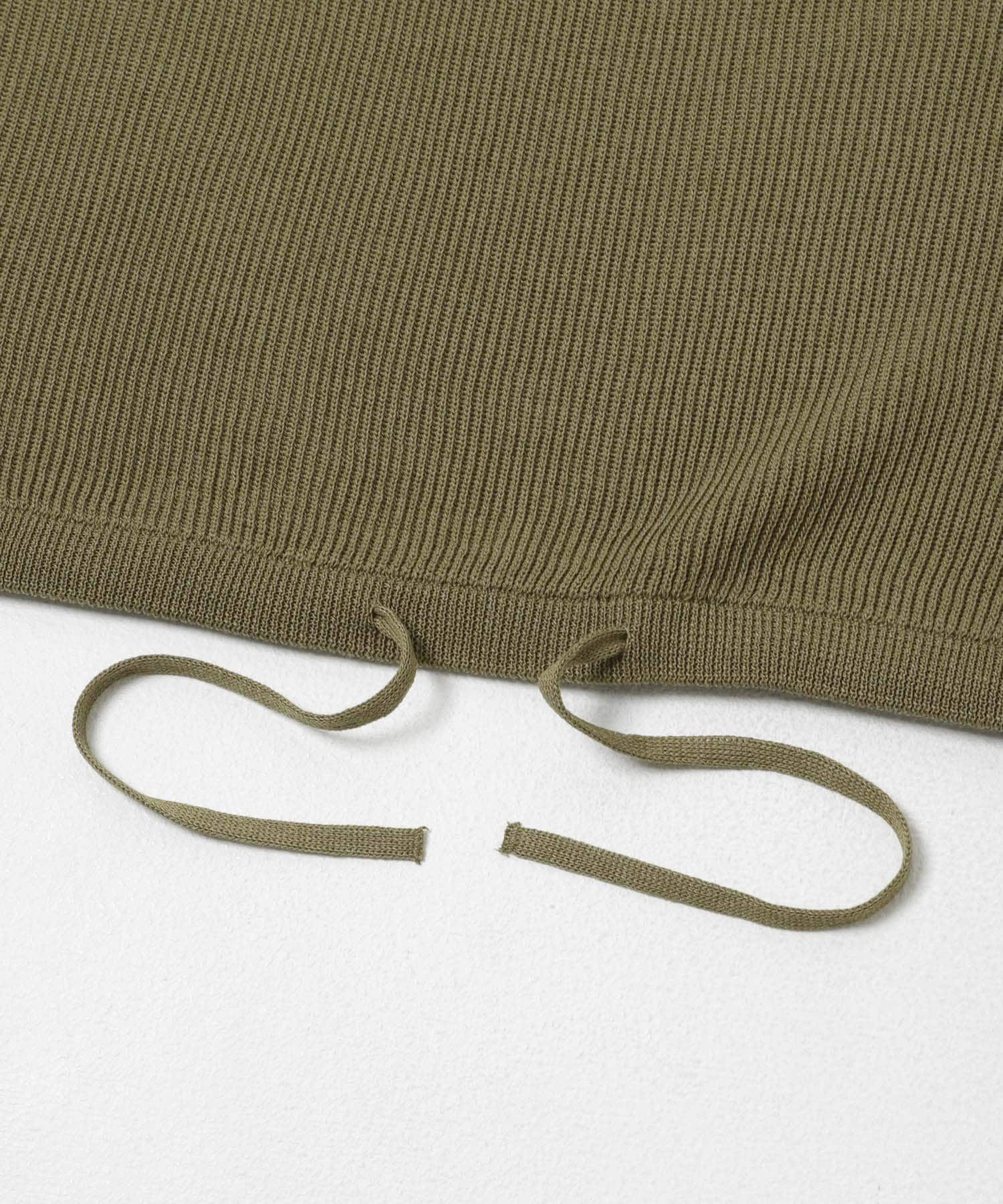 ドライタッチドロストニットプルオーバー KHAKI Free