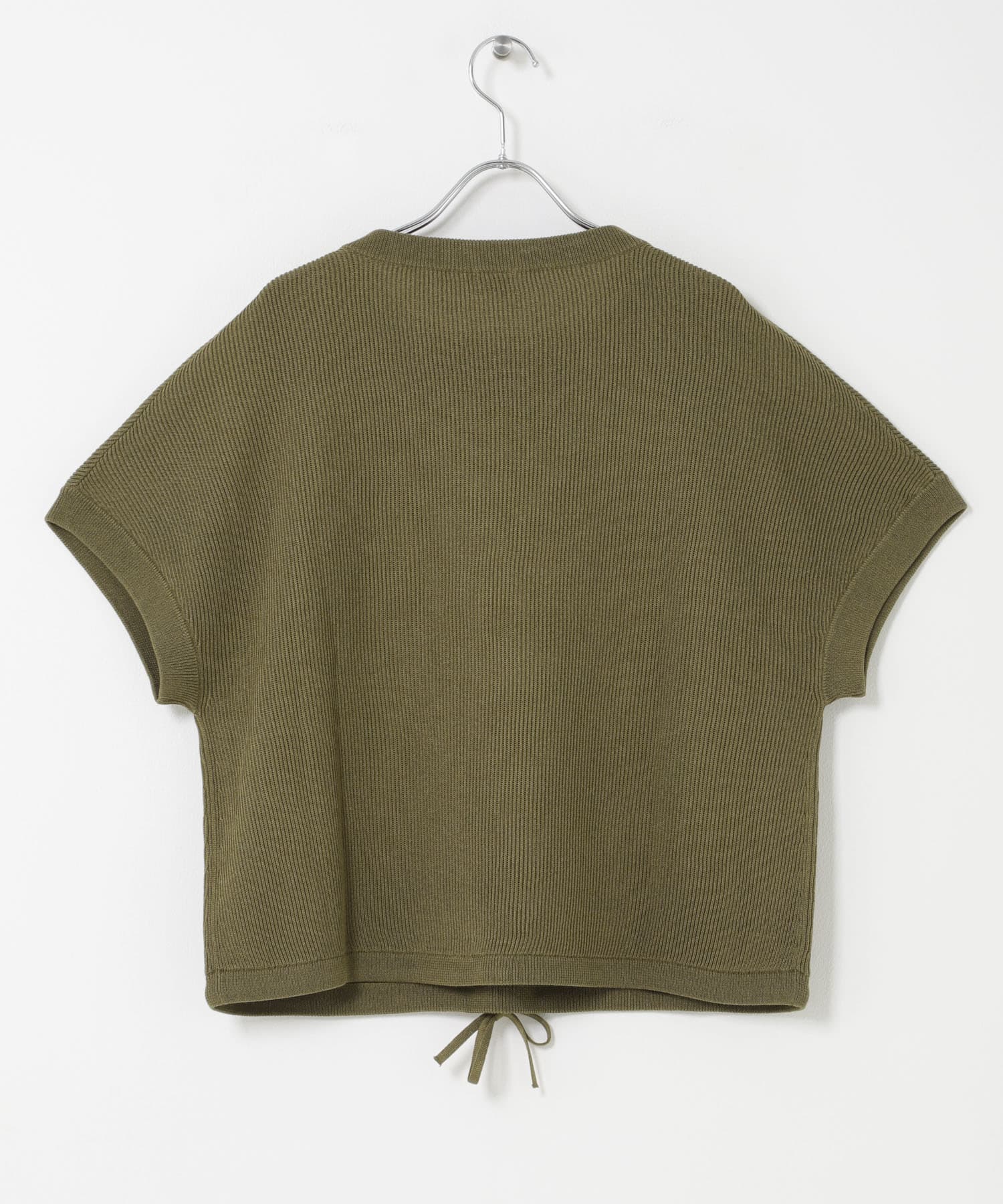 ドライタッチドロストニットプルオーバー KHAKI Free