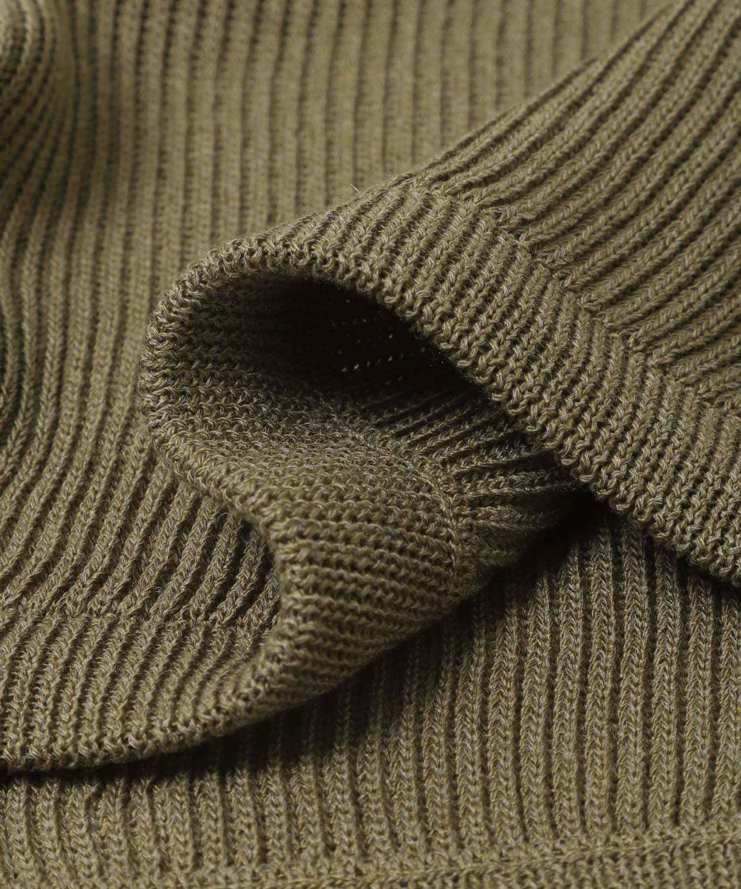ドライタッチドロストニットプルオーバー KHAKI Free