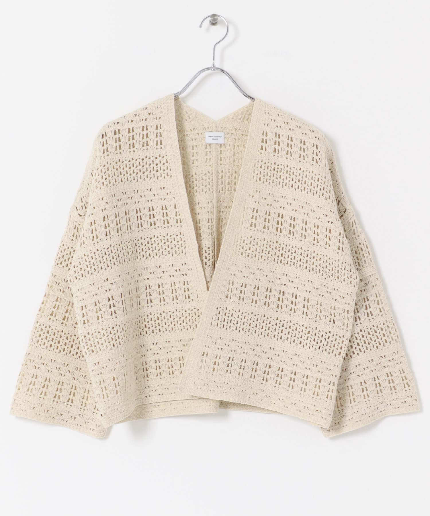 クロシェニットカーディガン BEIGE Free