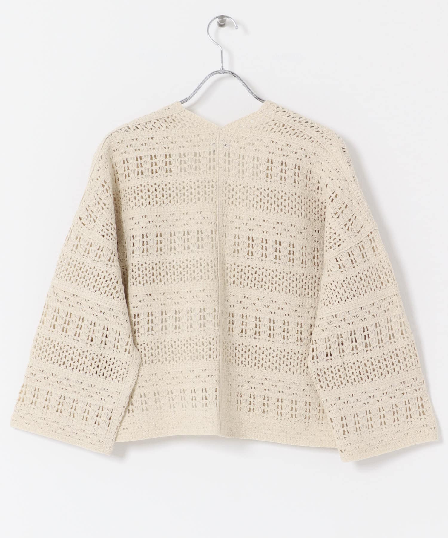 クロシェニットカーディガン BEIGE Free