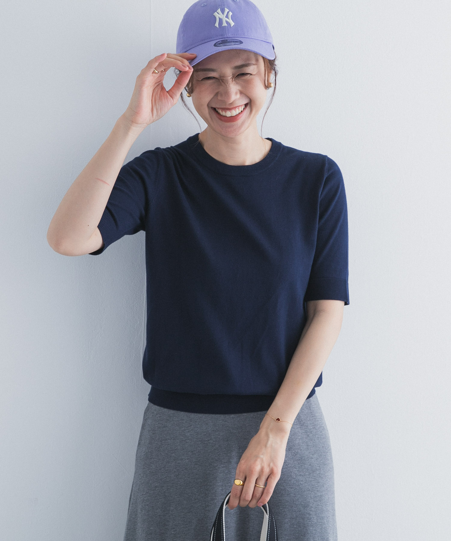 『UR TECH ひやサラクール』コットンハーフスリーブKNIT