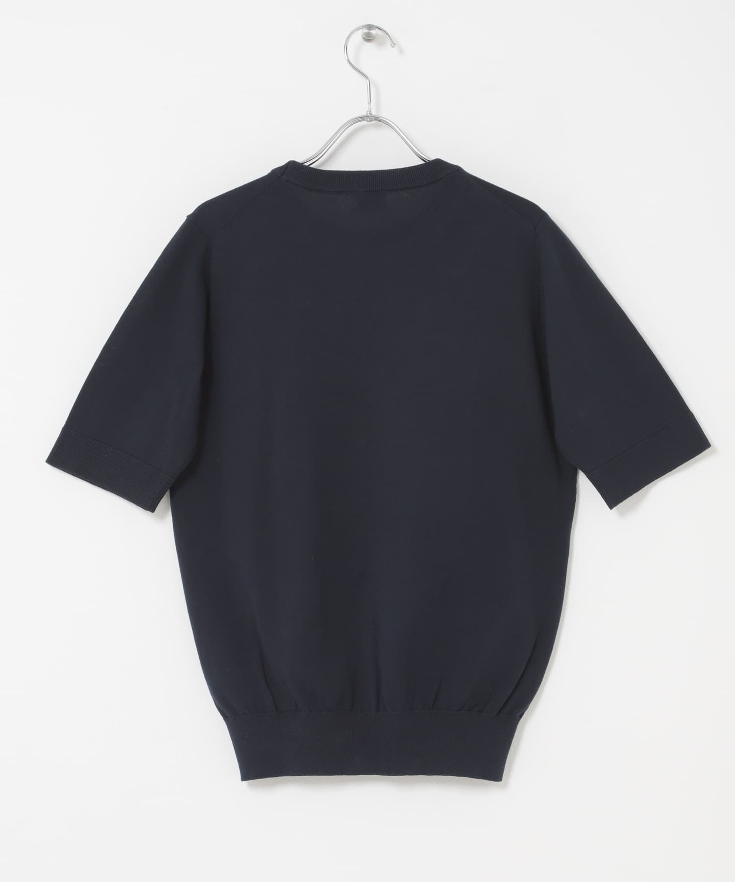 『UR TECH ひやサラクール』コットンハーフスリーブKNIT NAVY Free