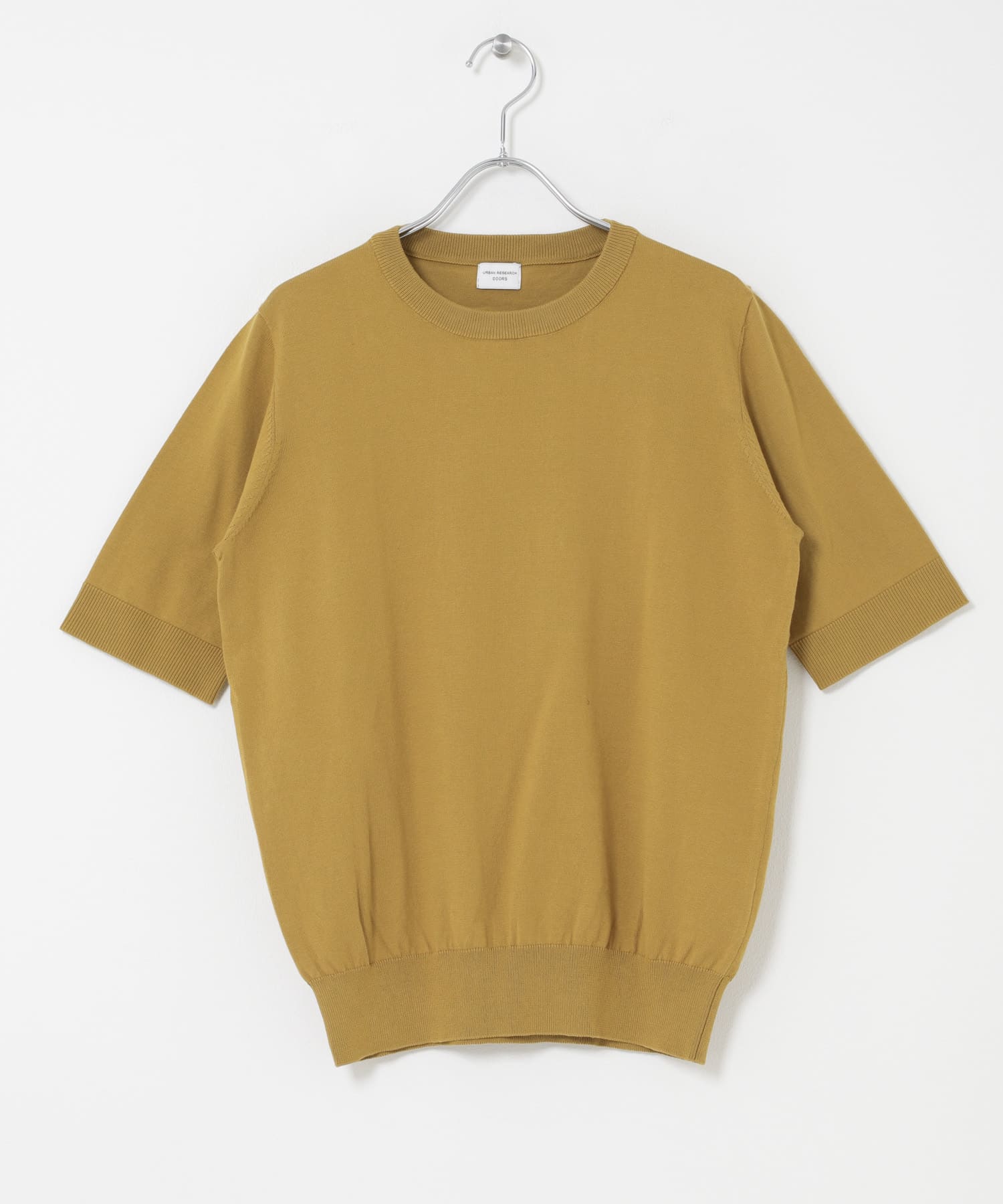 『UR TECH ひやサラクール』コットンハーフスリーブKNIT MUSTARD Free