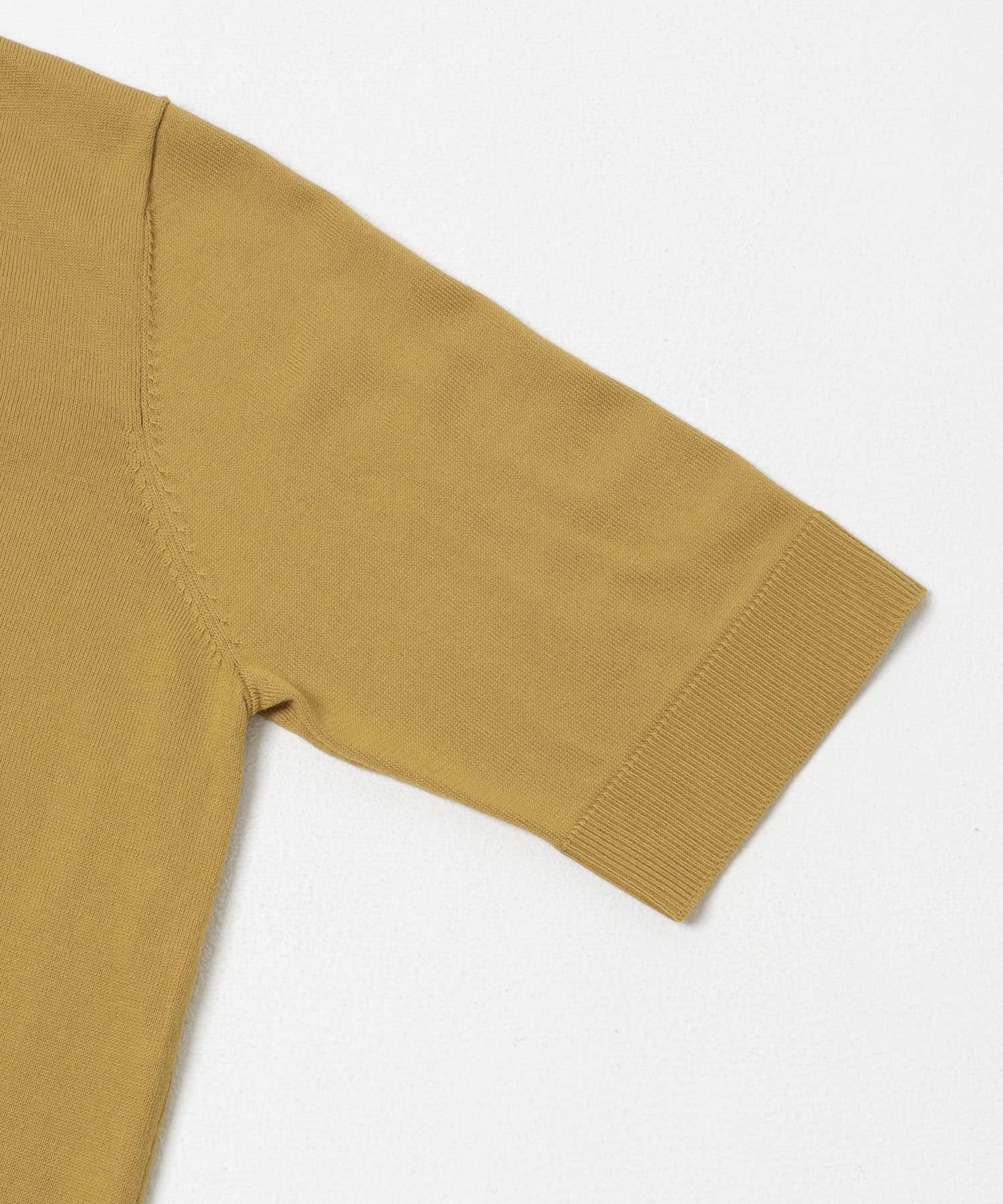 『UR TECH ひやサラクール』コットンハーフスリーブKNIT MUSTARD Free