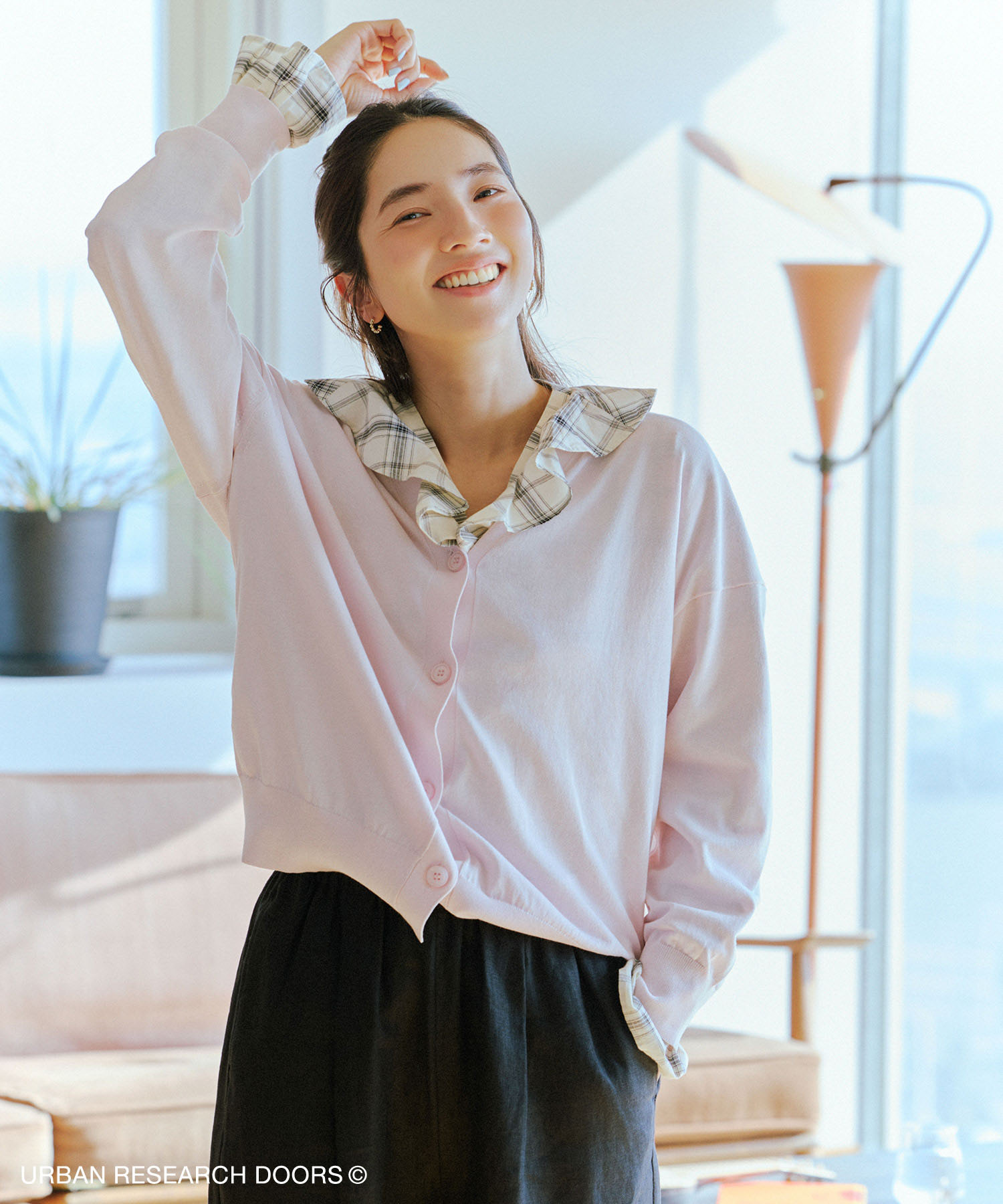 『UR TECH』サマシェアニットカーディガン