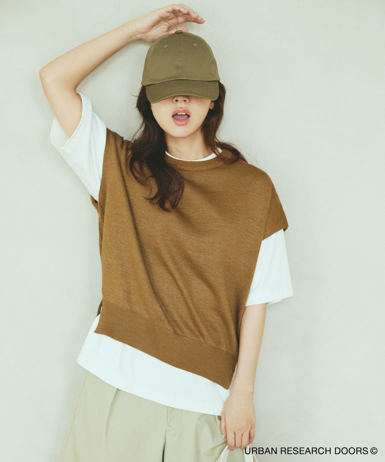『洗濯可/UVカット』『UR TECH』Aircareフレンチニットプルオーバー