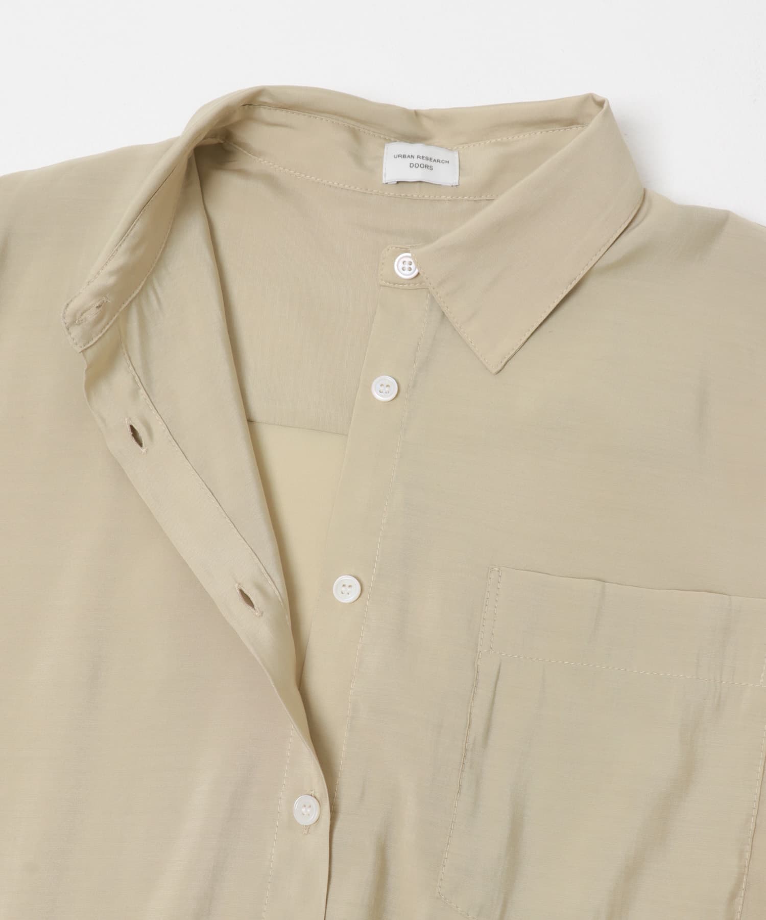 ハーフスリーブショートシャツ BEIGE Free