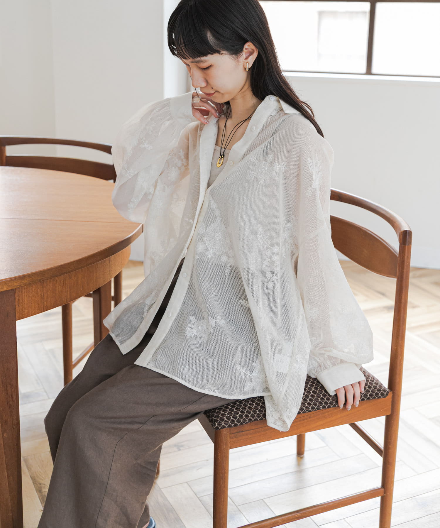 身長：157cm サイズ：Free