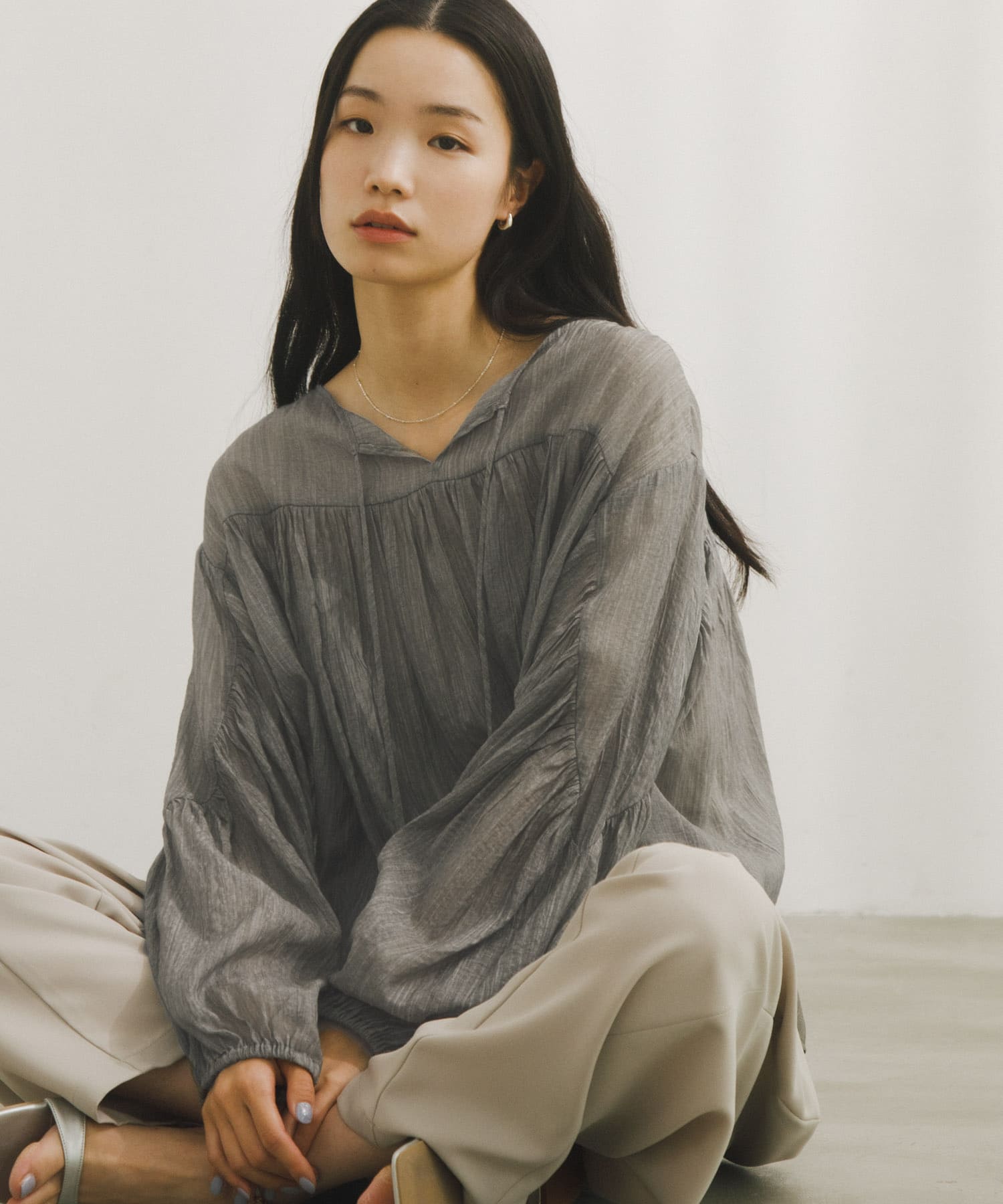 Soft Crinkle Blouse