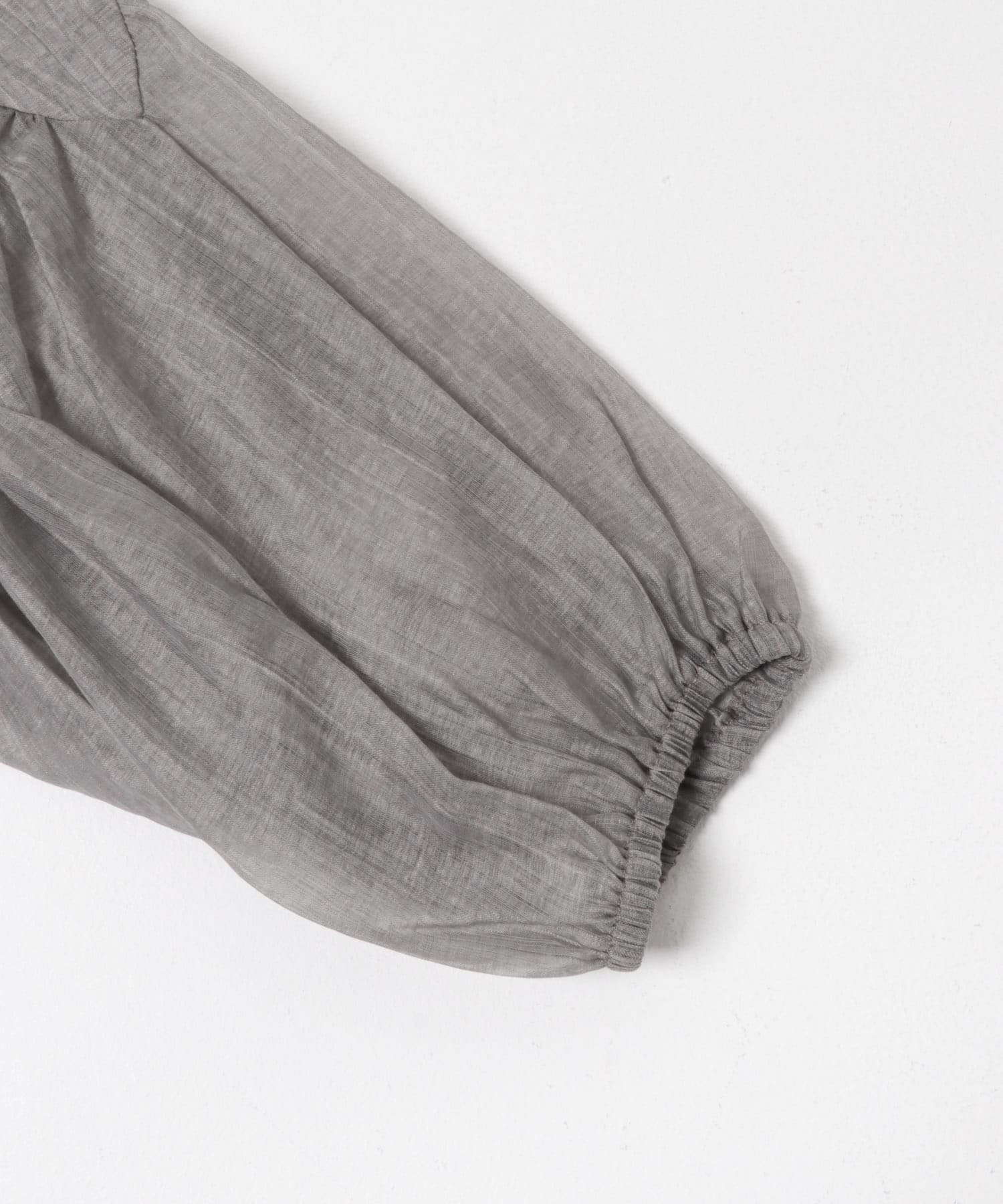 Soft Crinkle Blouse GRAY Free