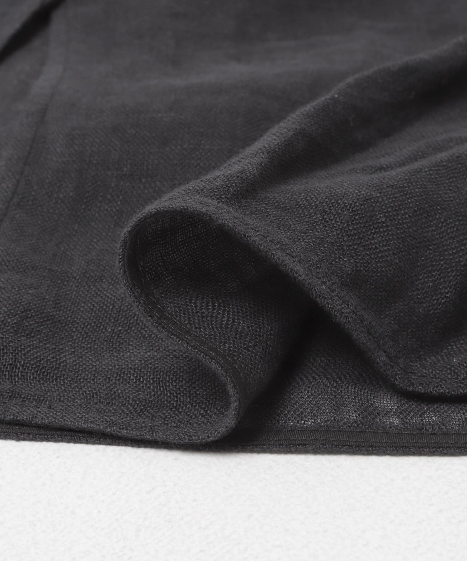 Linen Mesh 2way Blouse BLACK Free