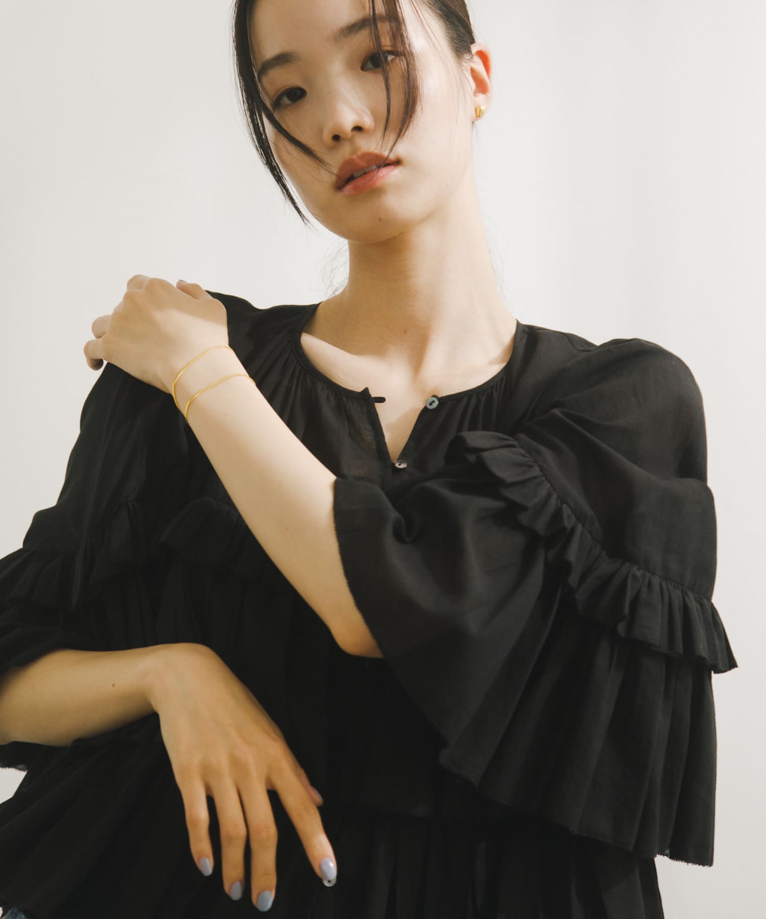 Cotton Frill Blouse