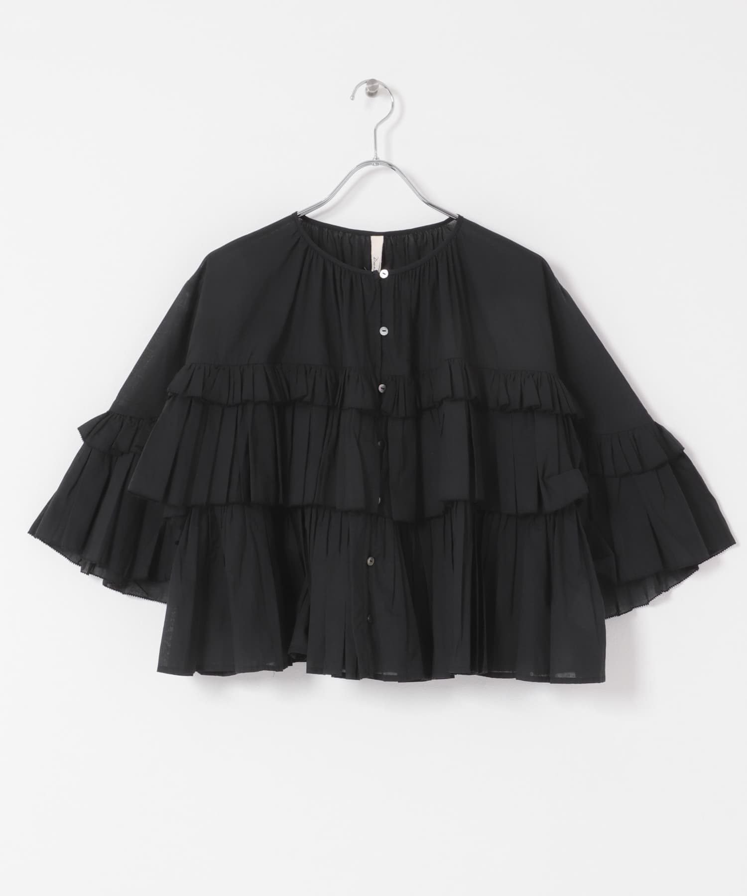 ▪️専用　BORDER FRILL TOP(38) 　BLACK Francesca Frill JSK by Alice and the Pirates