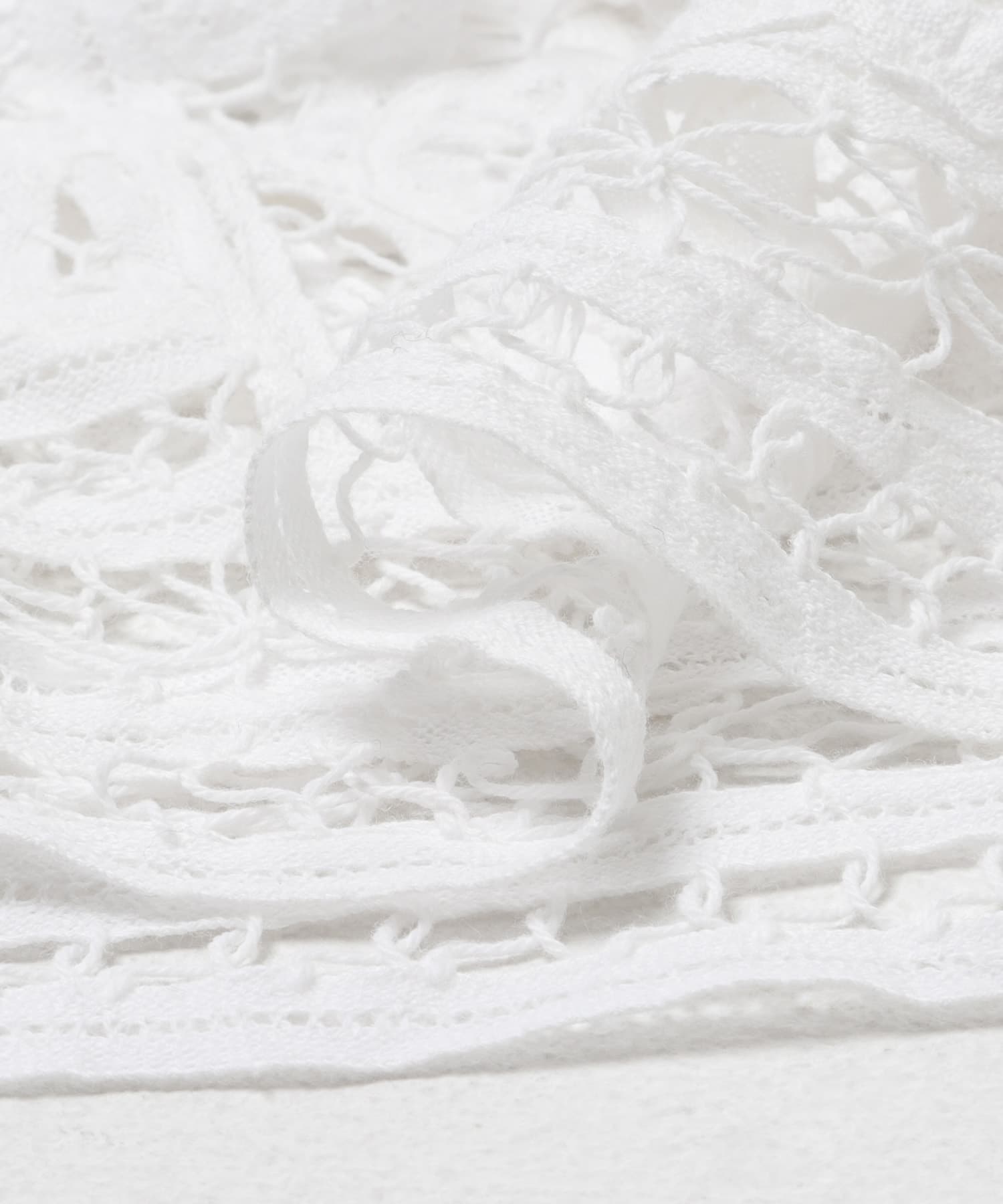 Batten Lace Cotton Blouse OFF Free