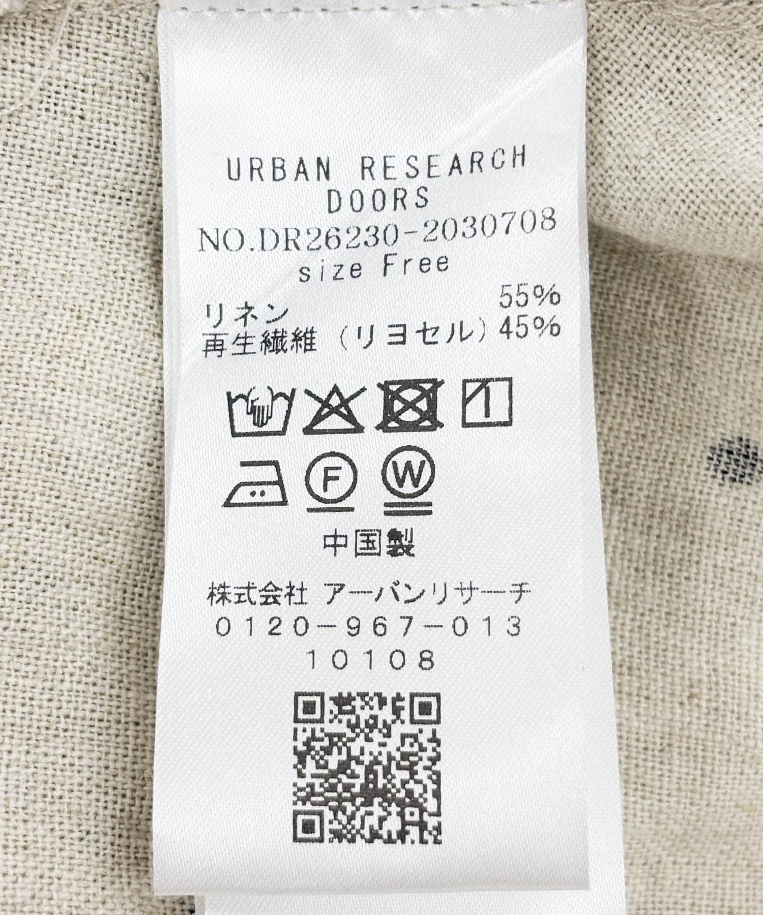 リネンリヨセルドットドルマンシャツ(Free BLACK): トップス｜URBAN