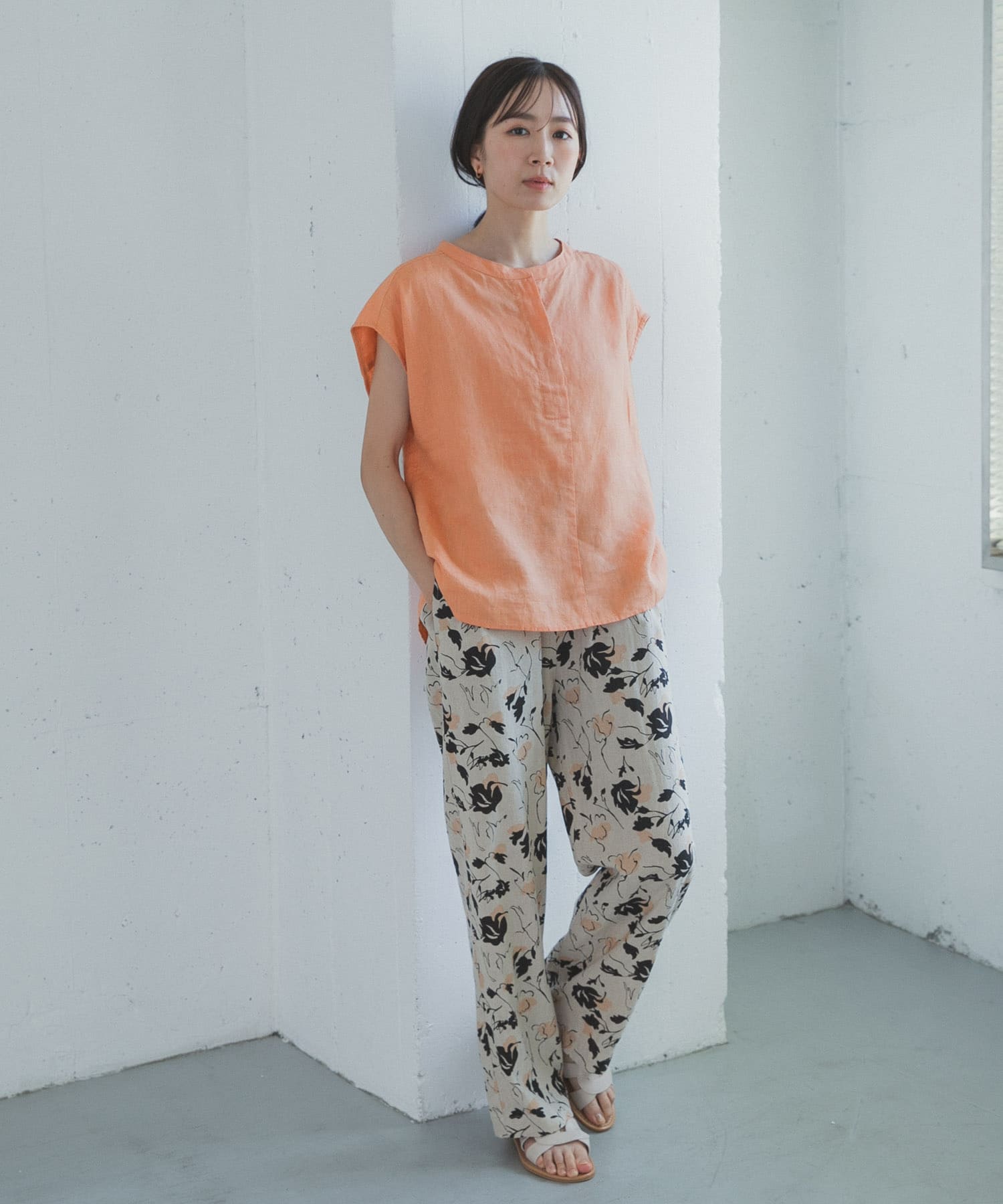 リネンスキッパーフレンチブラウス(Free BLUE): トップス｜URBAN