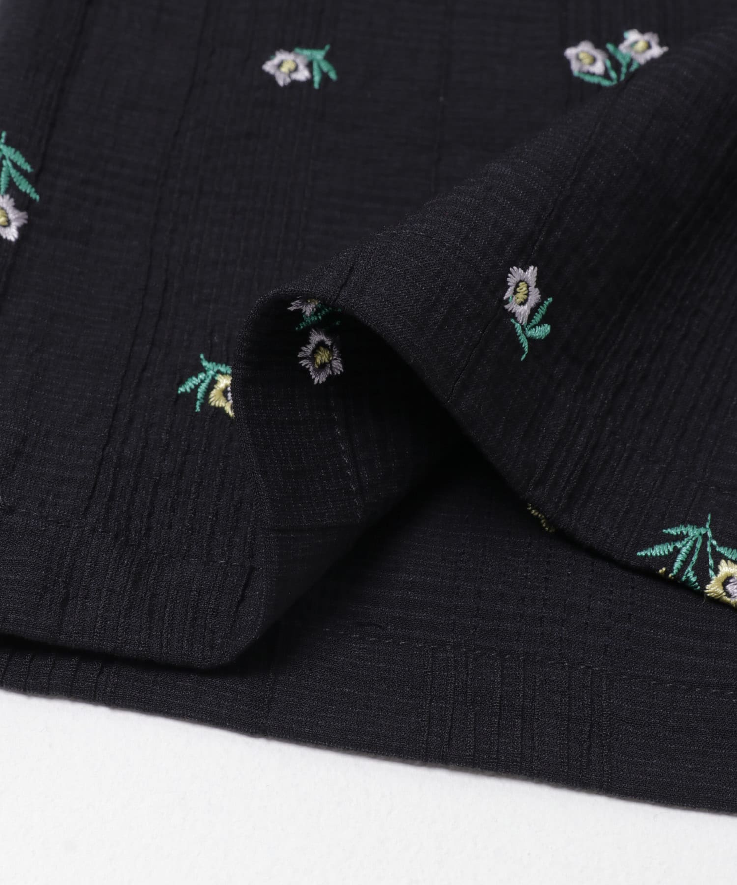 フラワー刺繍イージーパンツ NVY×MULTI Free