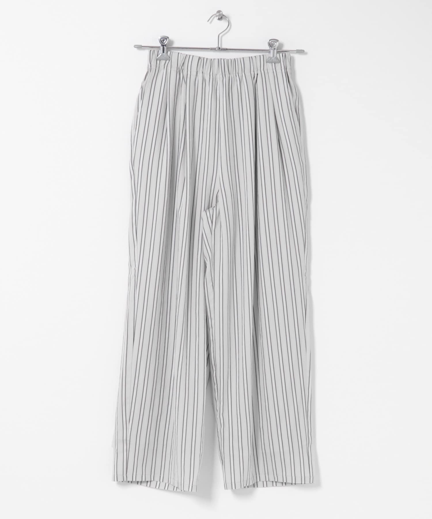 ストライプタックイージーパンツ GRAY Free