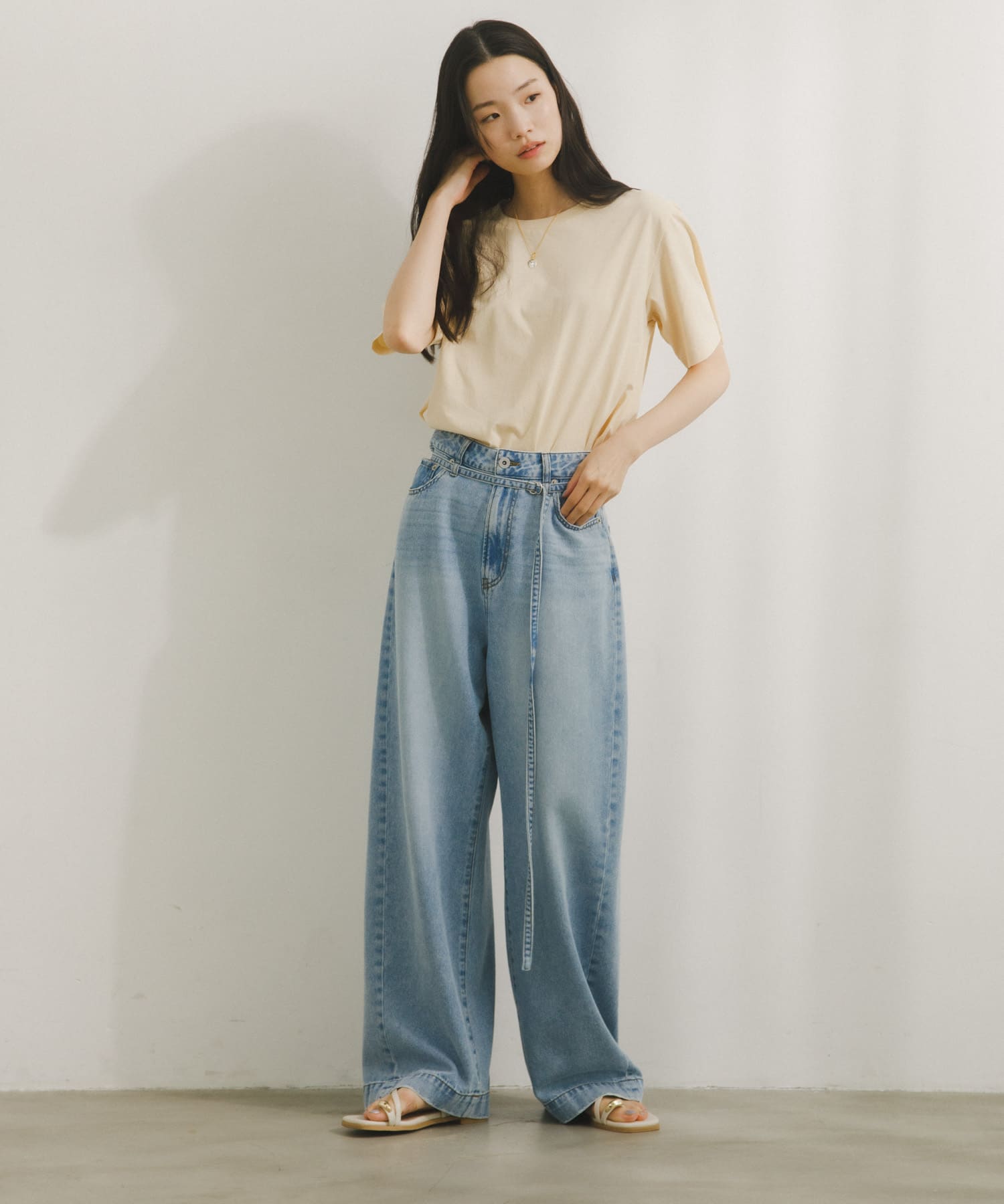 Belted Light Denim