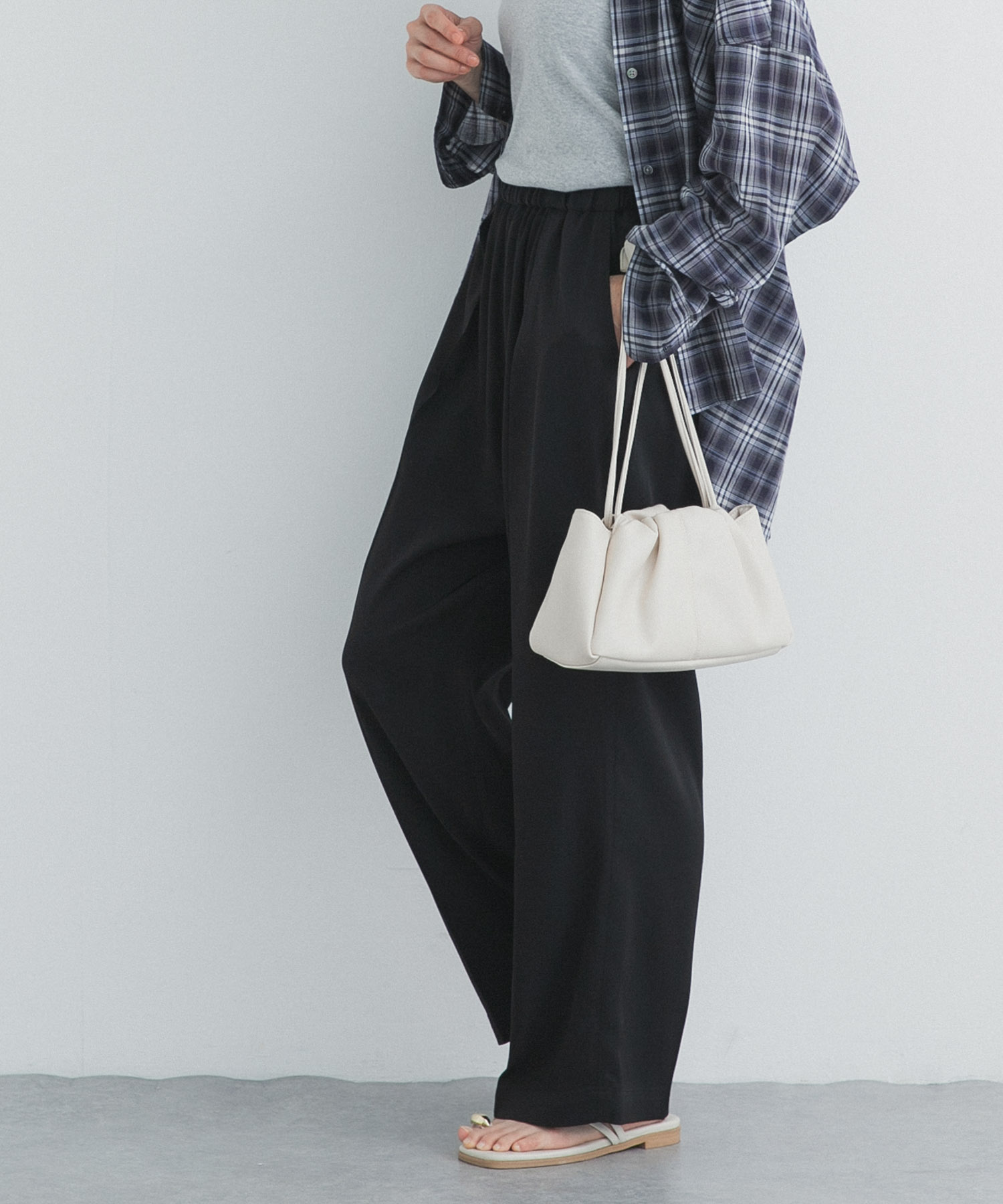 トロミタックギャザーパンツ