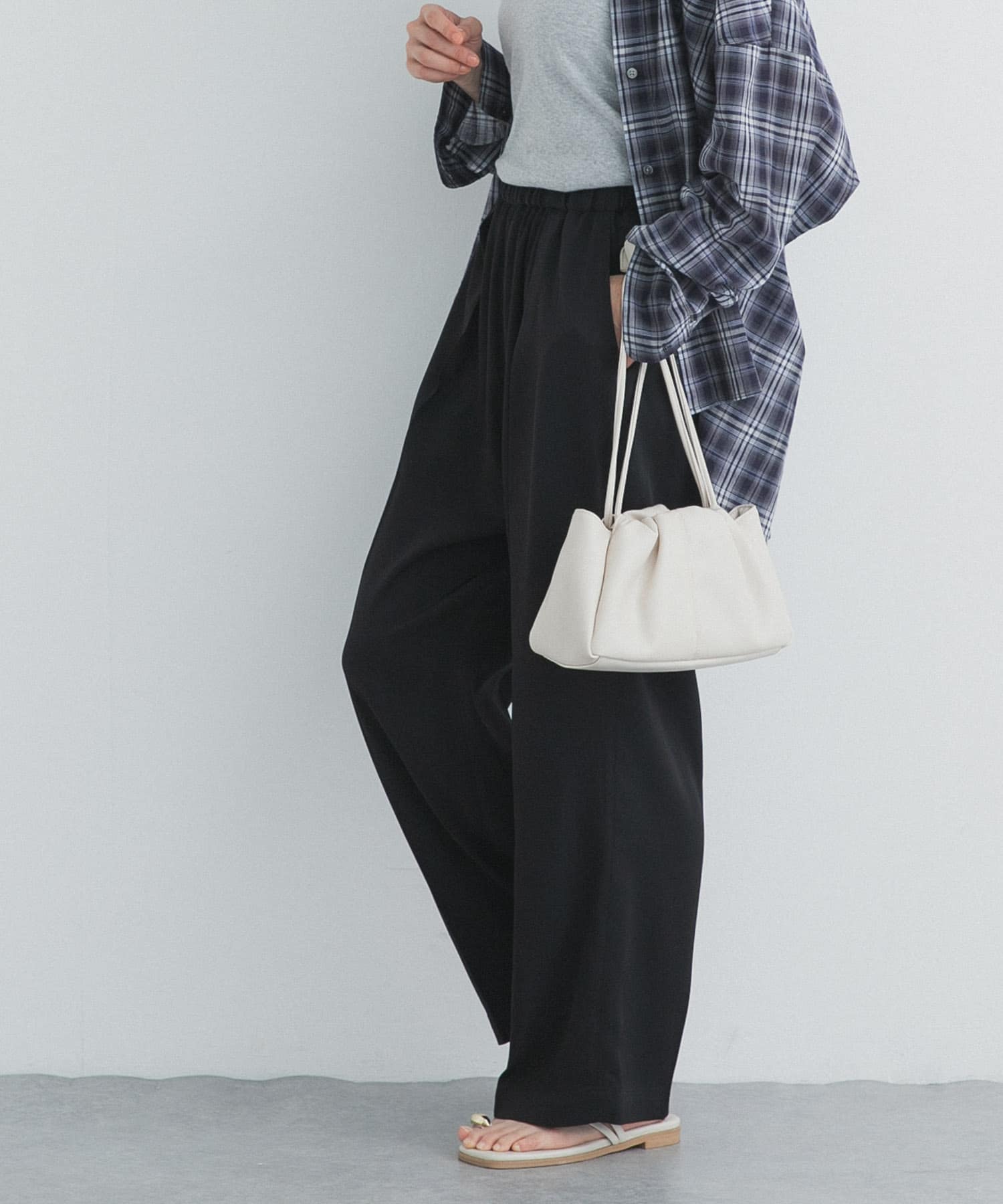 トロミタックギャザーパンツ