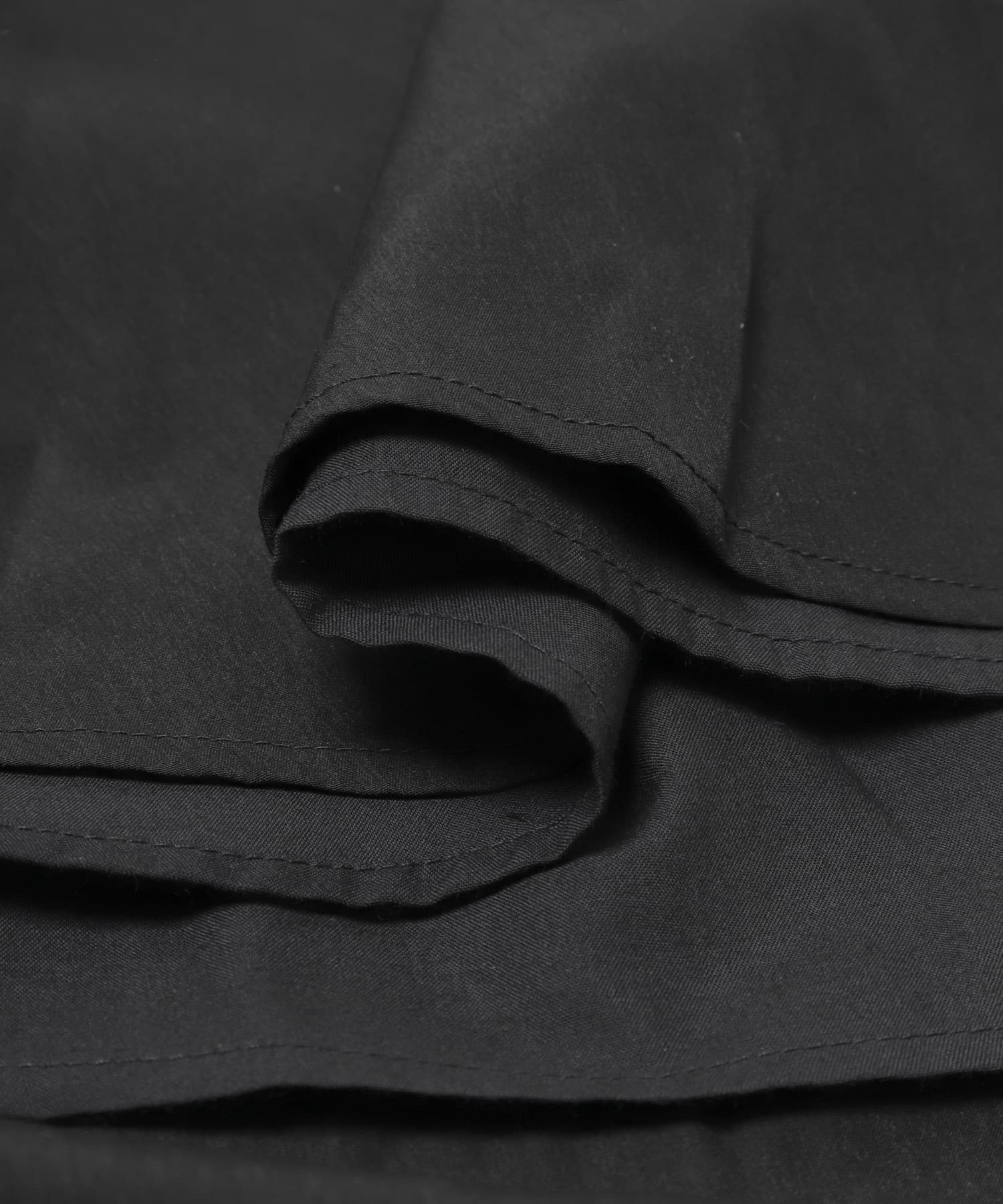 撥水ポケットギャザースカート BLACK Free