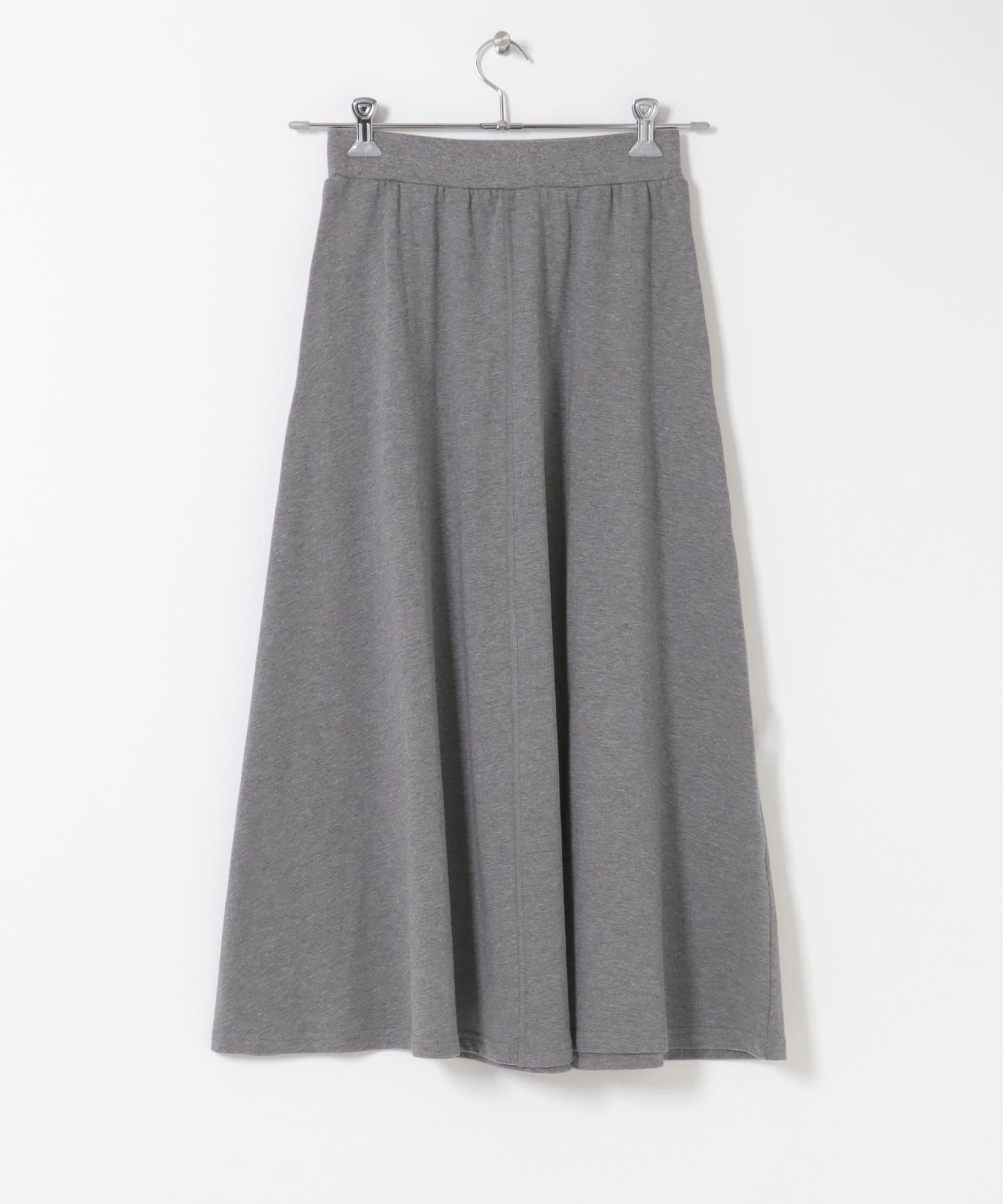 モダールコットン裏毛イージースカート TOPGRAY Free