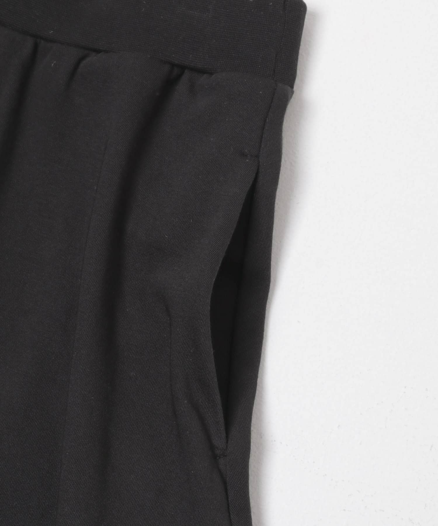 モダールコットン裏毛イージースカート BLACK Free