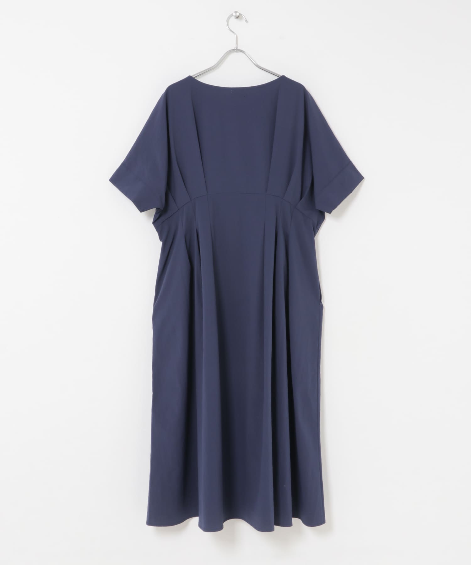 ウエストタックワンピース NAVY Free
