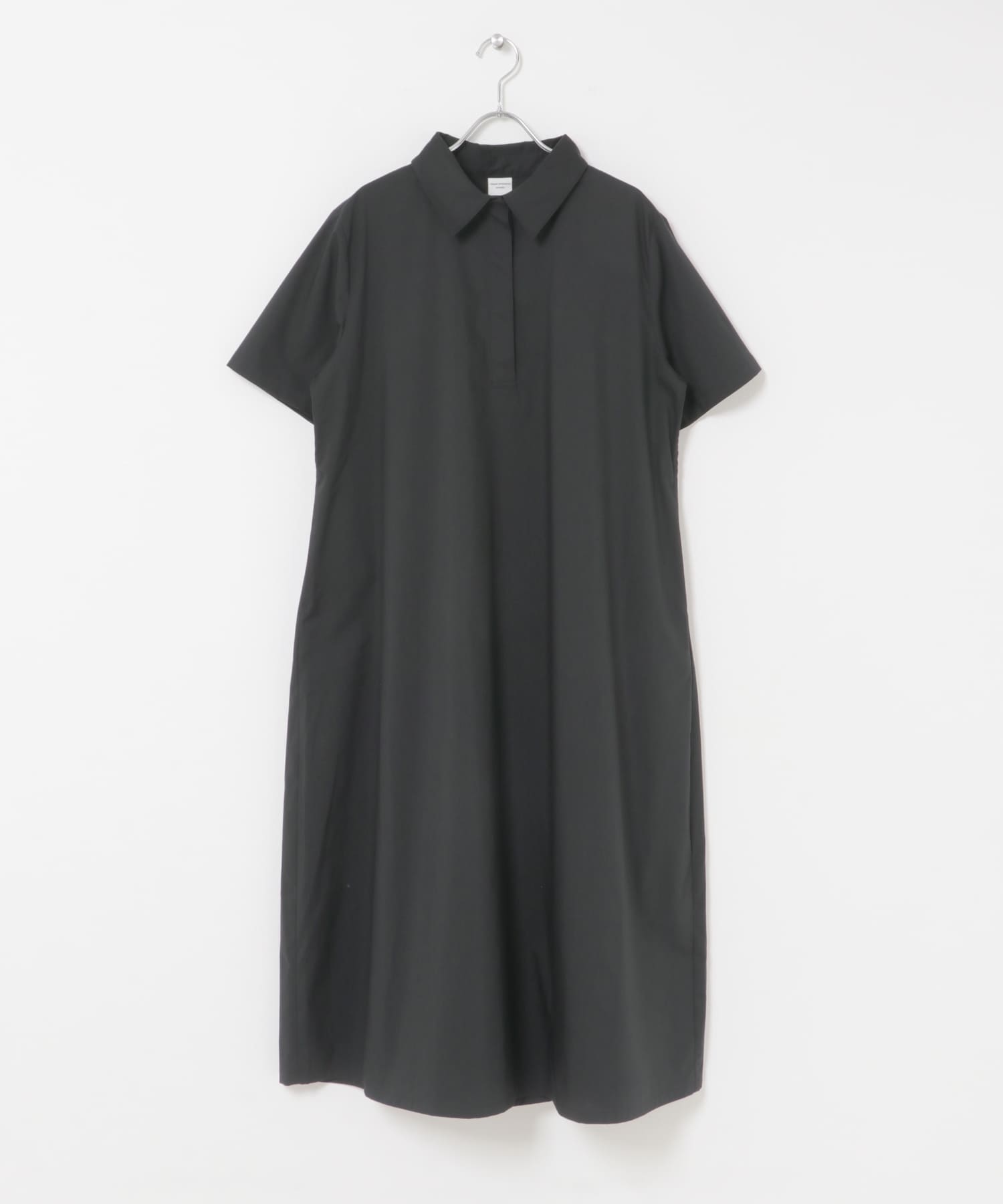 衿付きスキッパーAラインワンピース CHARCOAL Free