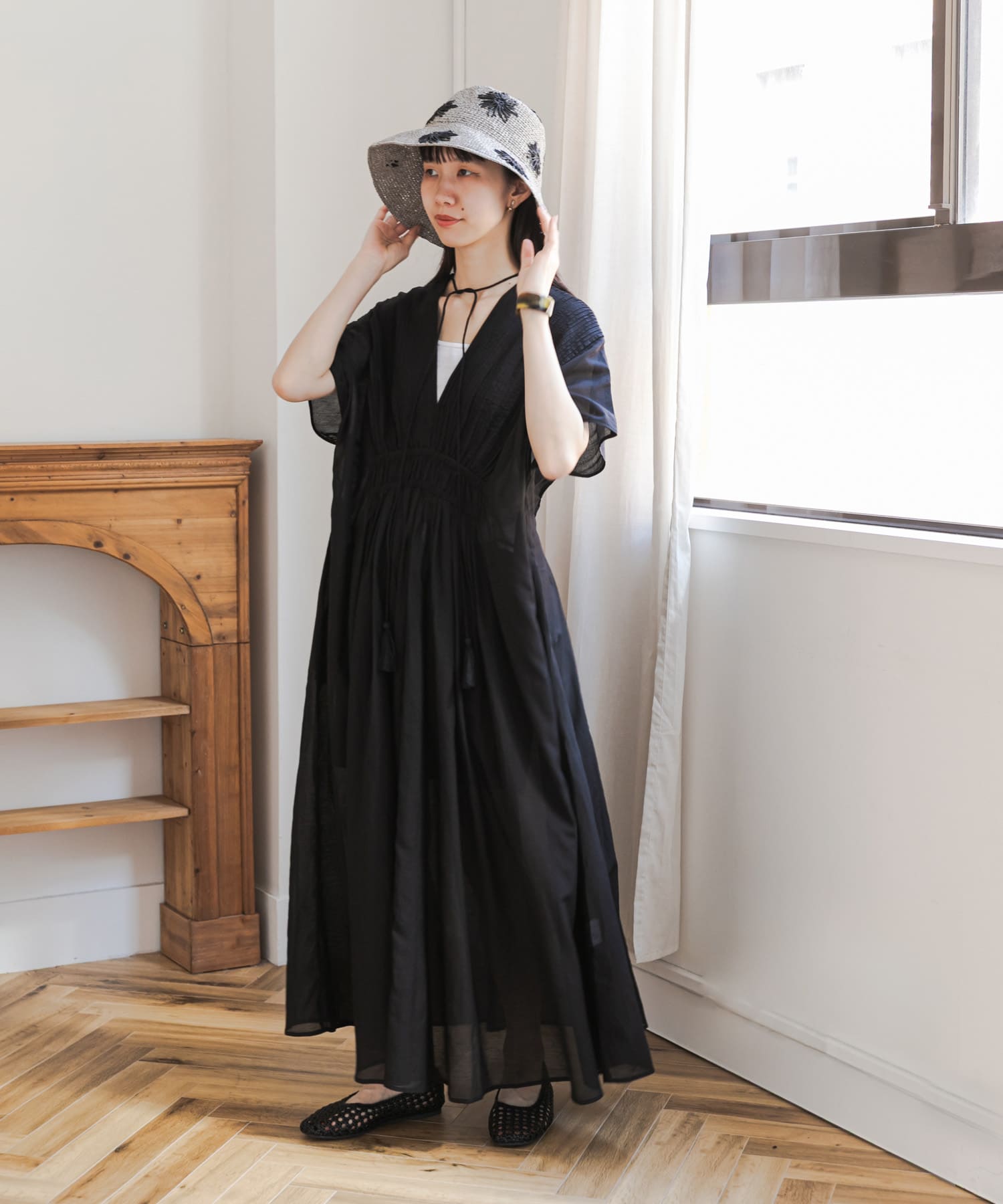 身長：157cm サイズ：Free