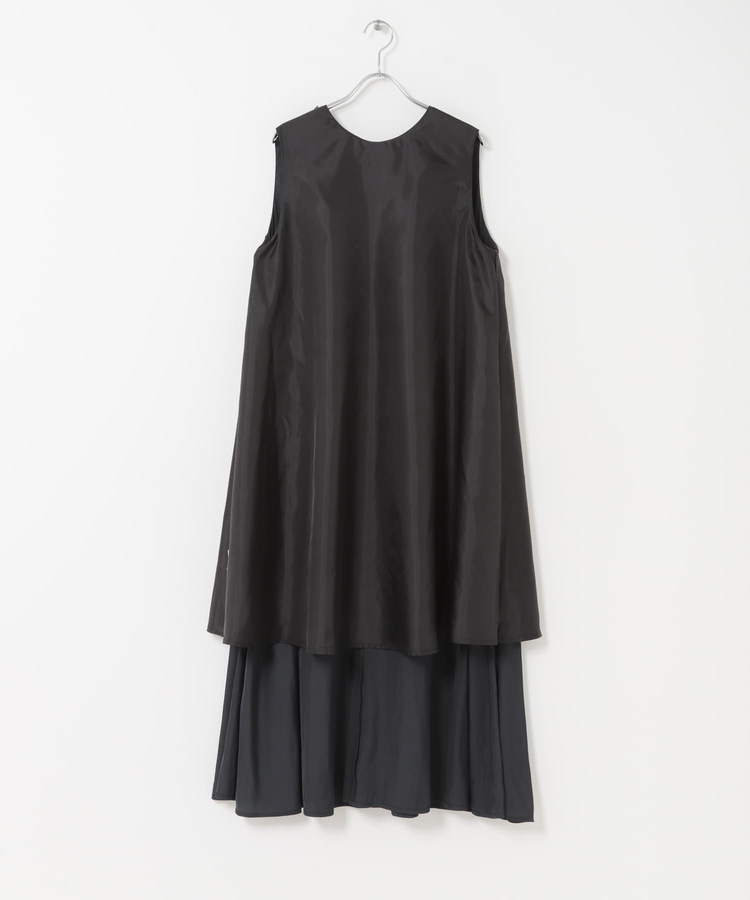 『スタッフ企画』2WAYマチ切替ワンピース INK BLACK Free