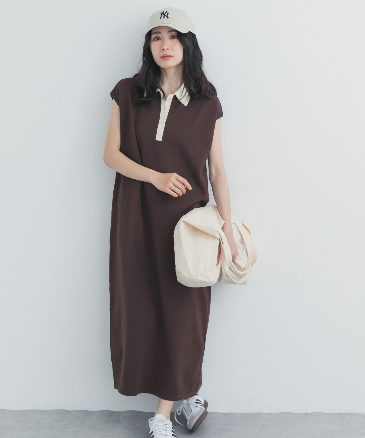 フレンチスリーブニットワンピース(Free BROWN): ワンピース｜URBAN