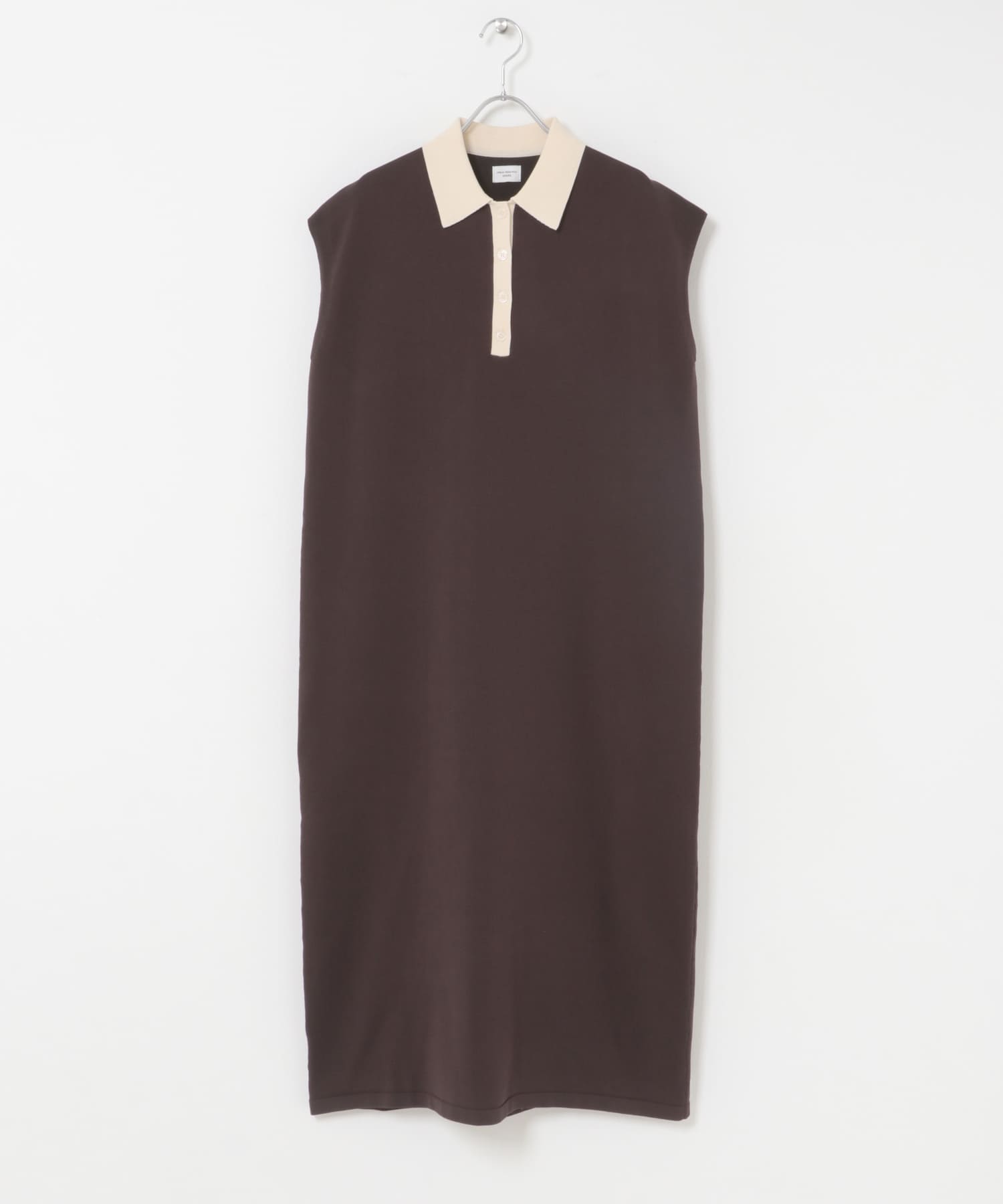フレンチスリーブニットワンピース BROWN Free