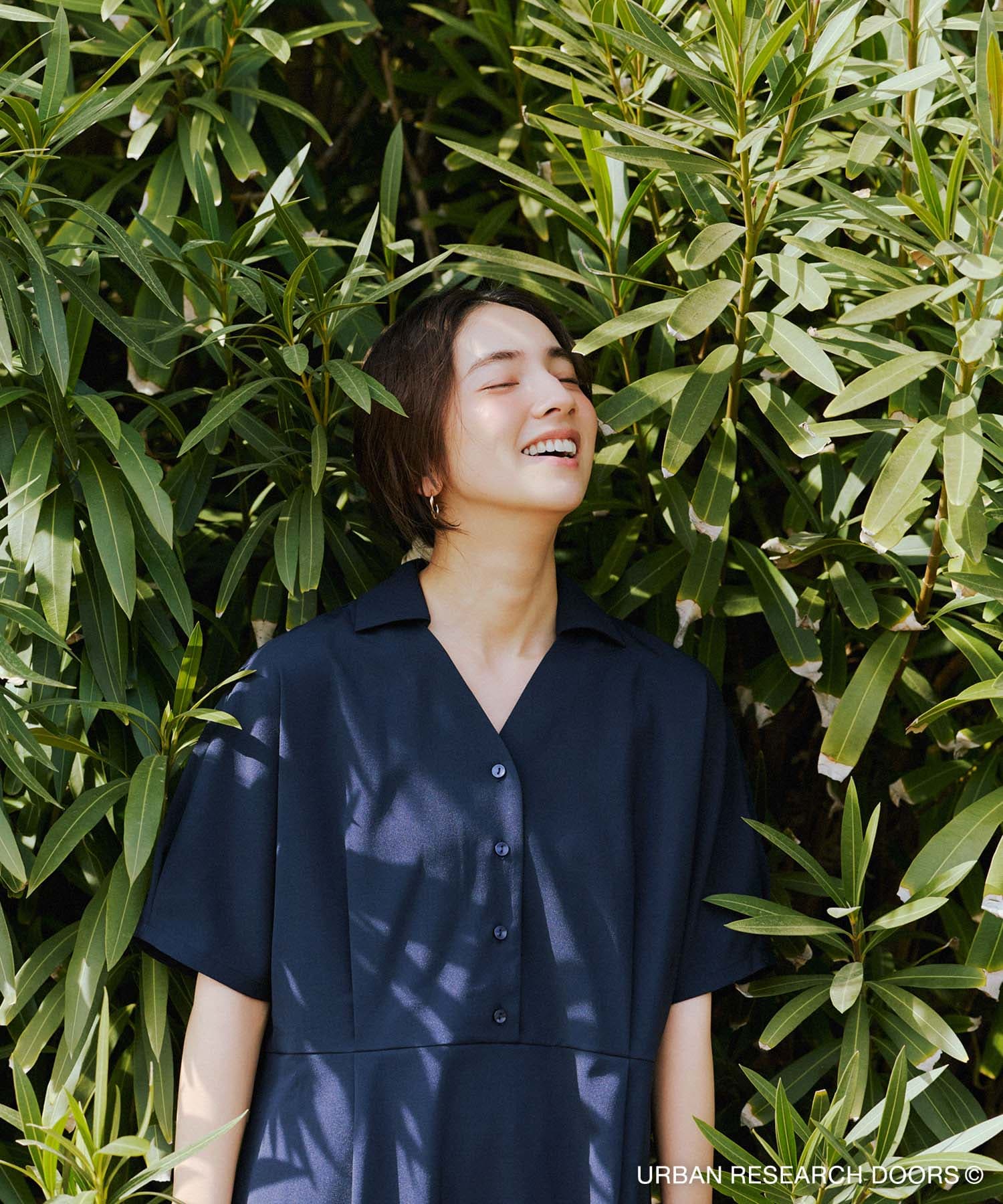 仁村紗和さん着用』『UR TECH』完声/涼ドルマン半袖ワンピース(Free