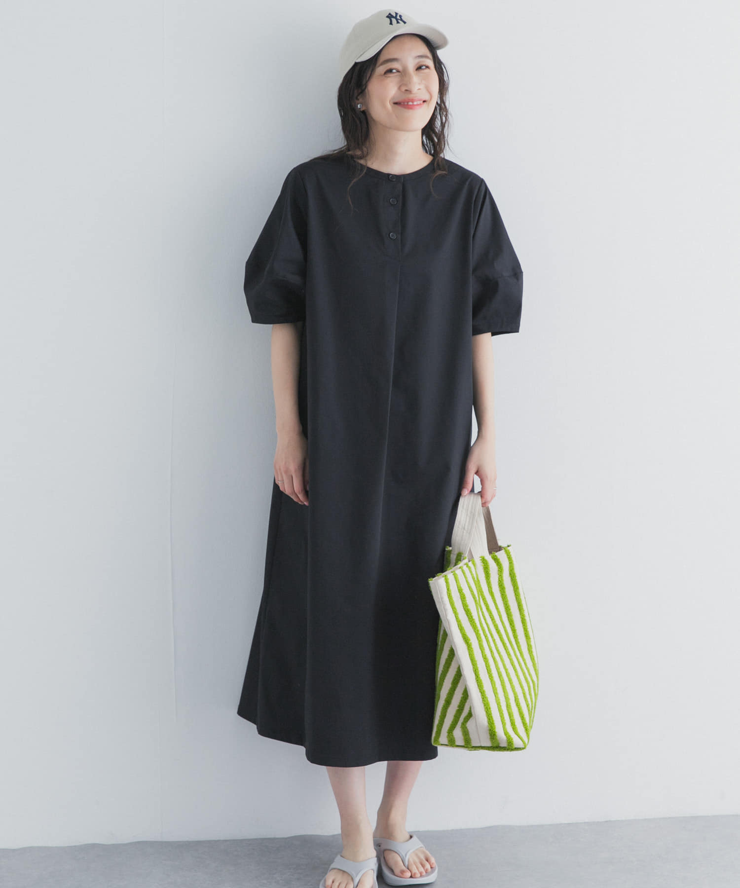 2WAYランタンスリーブ ワンピース