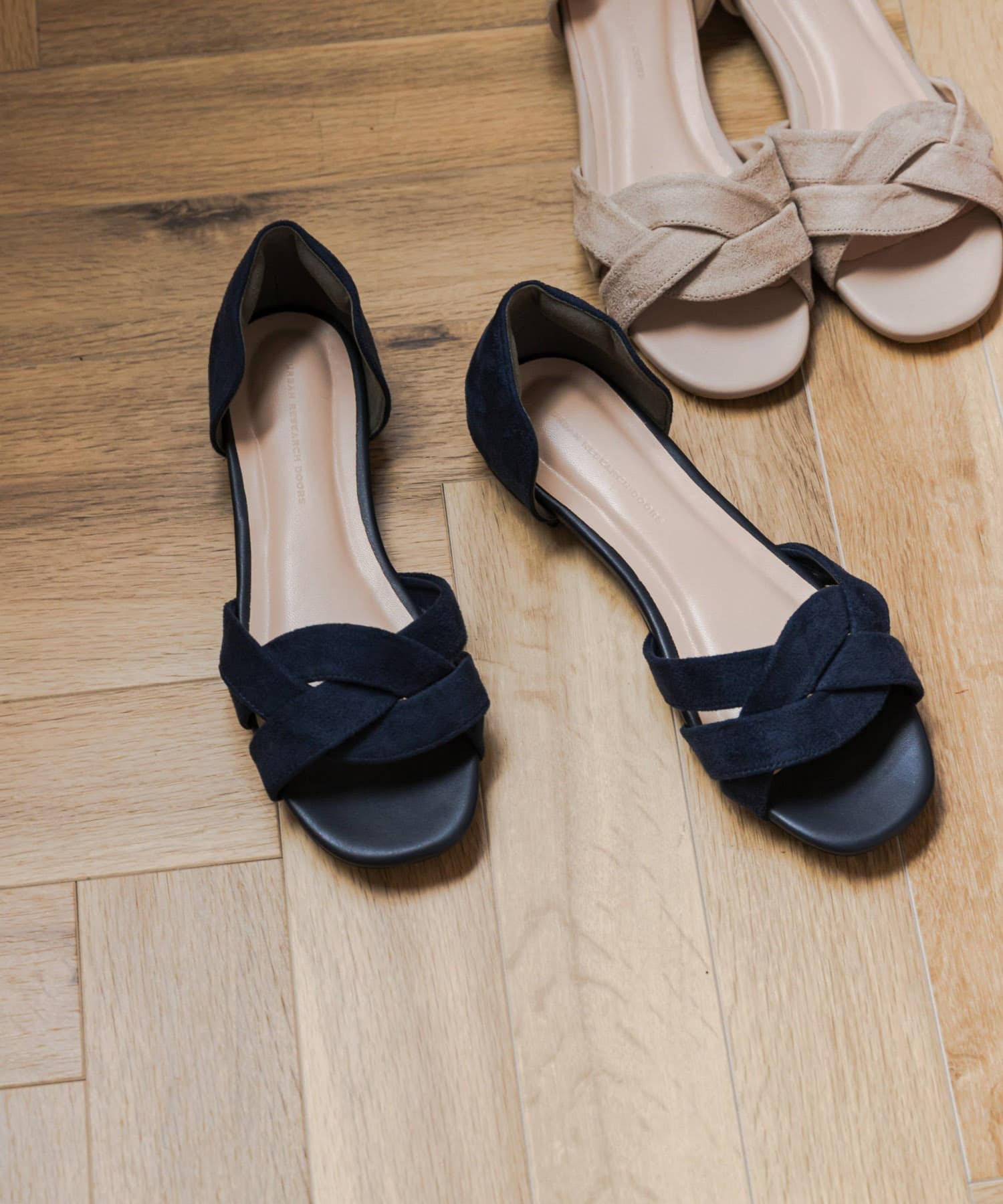 セパレートフラットサンダル NAVY 36