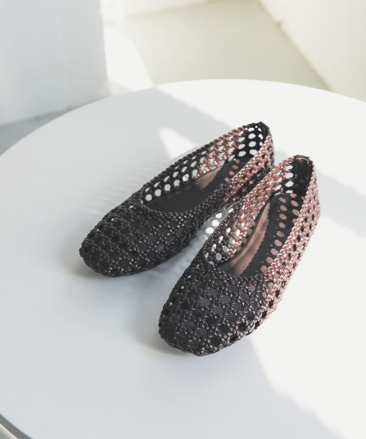 メッシュサンダル BROWN 36