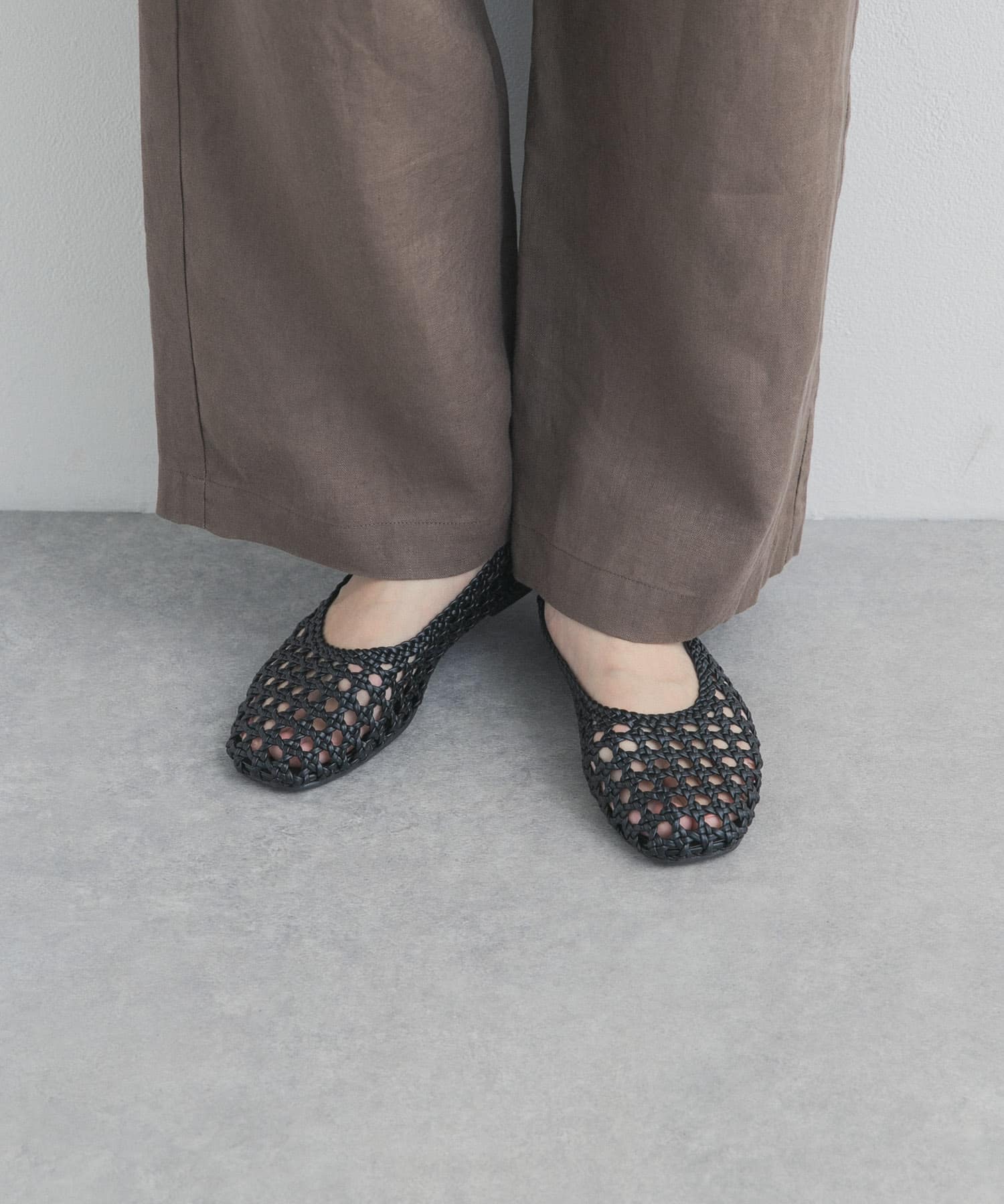 メッシュサンダル BLACK 36