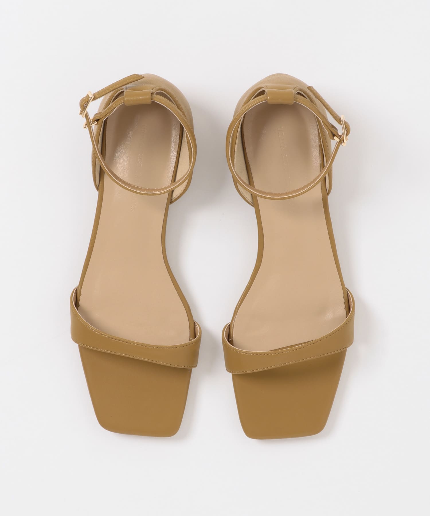 アンクルストラップフラットサンダル CAMEL 36