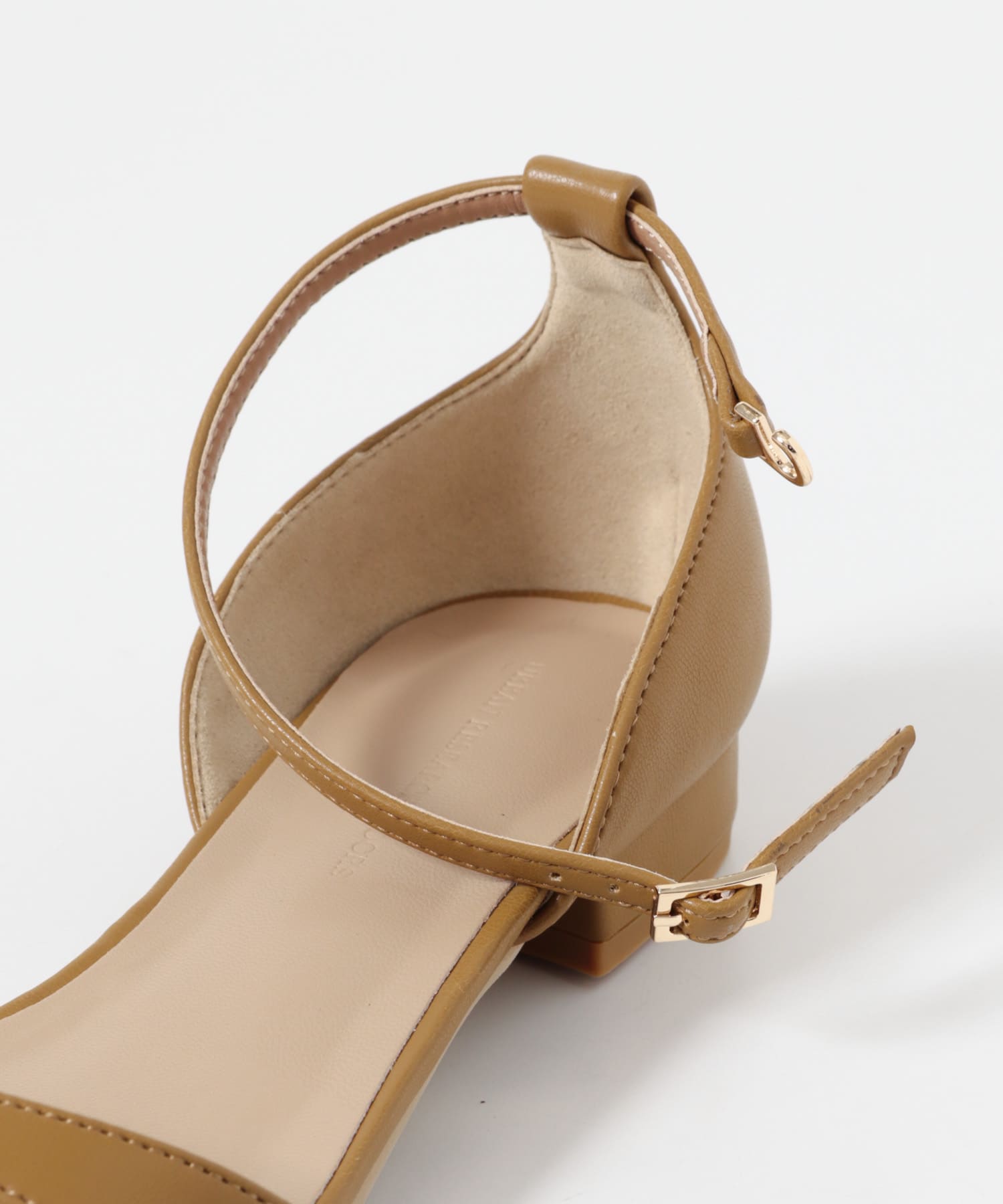 アンクルストラップフラットサンダル CAMEL 36