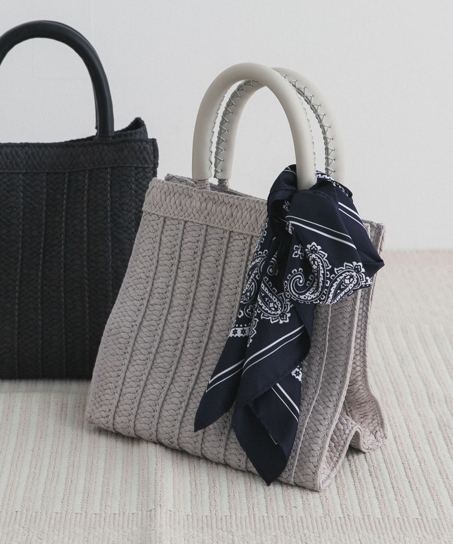 ソフトハンドルカゴバッグ